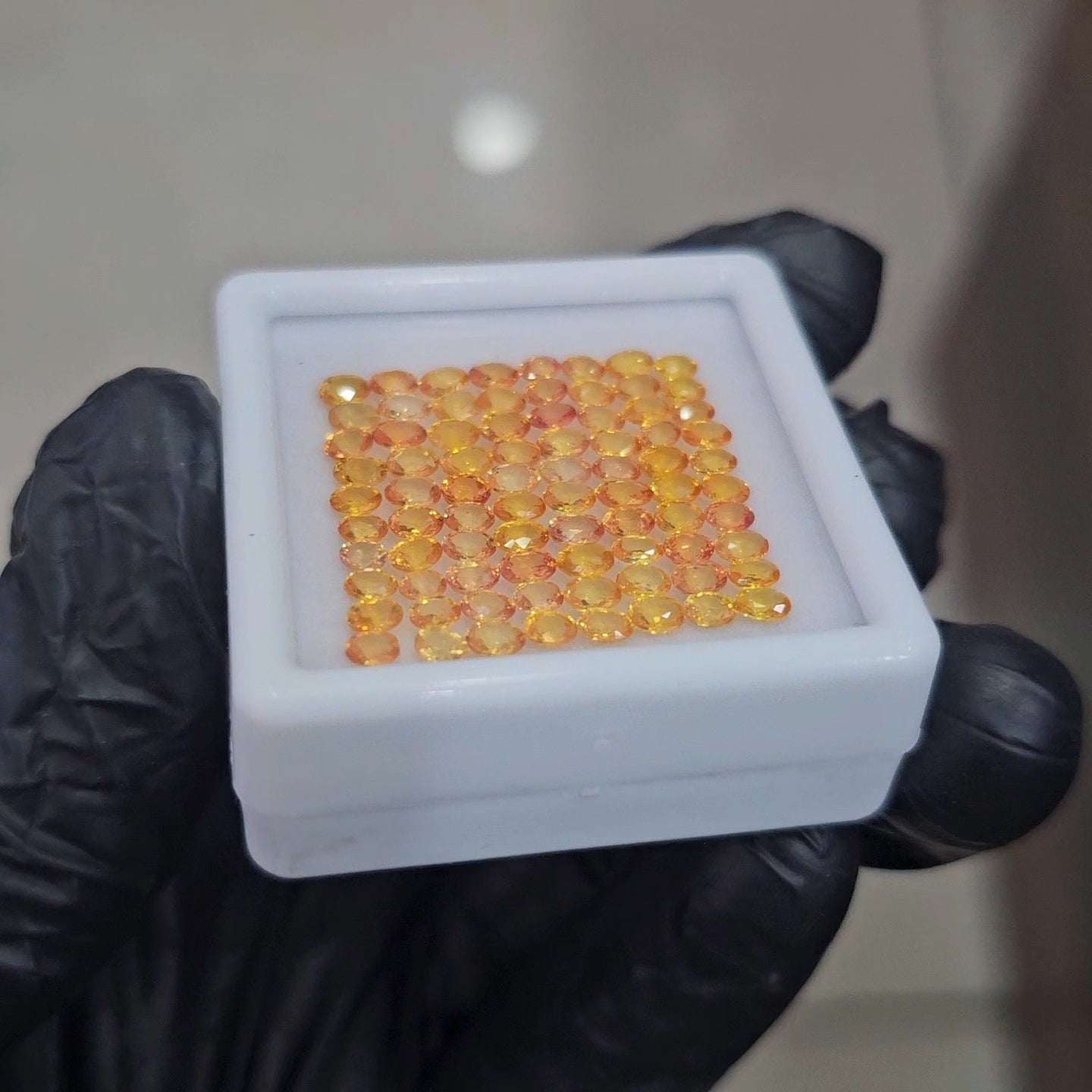 80Pcs of Natural Yellow Sapphire Faceted  | Oval | Size: 3-4mm - The LabradoriteKing