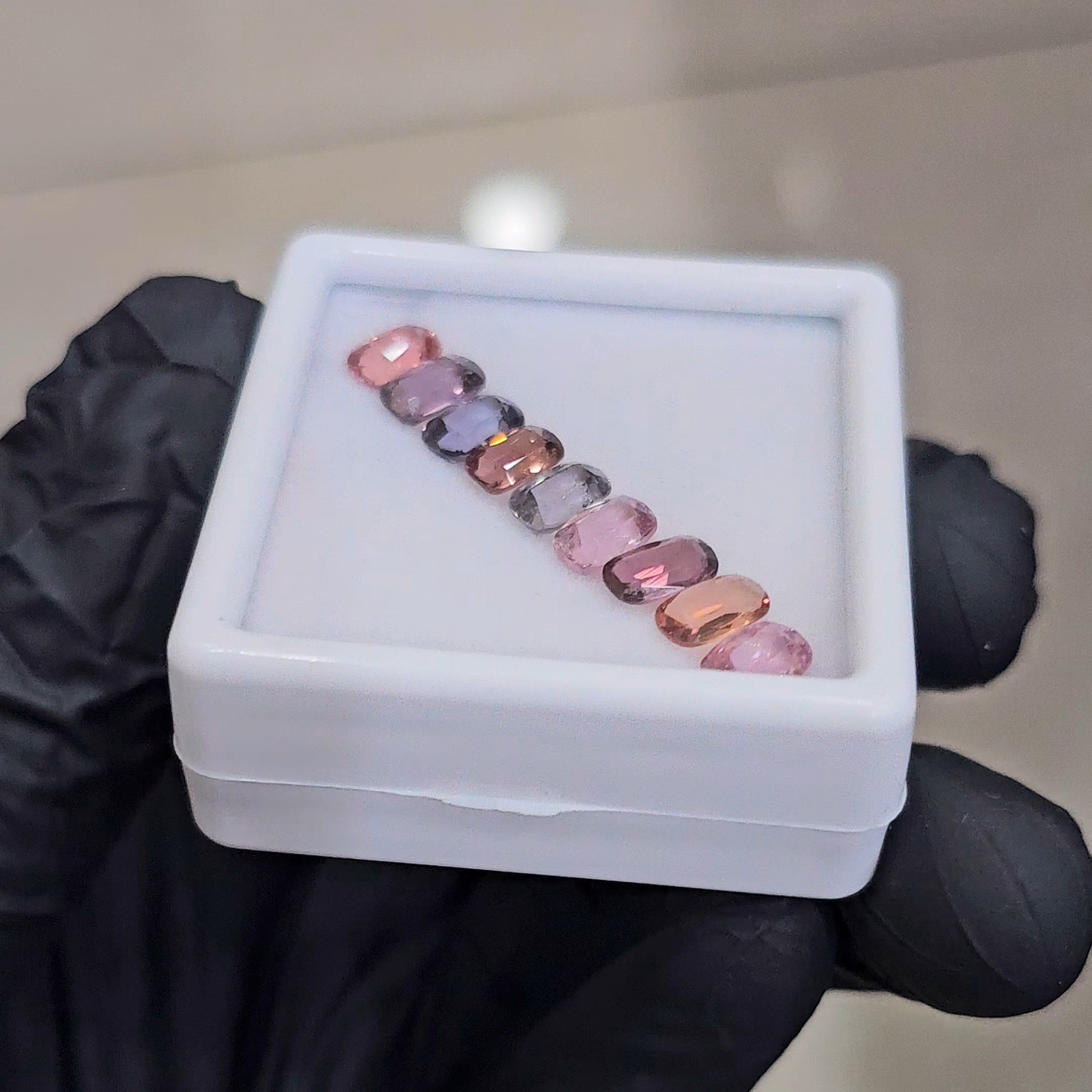 9Pcs of Natural Spinel Faceted | Rectangle | Size: 6-7mm - The LabradoriteKing