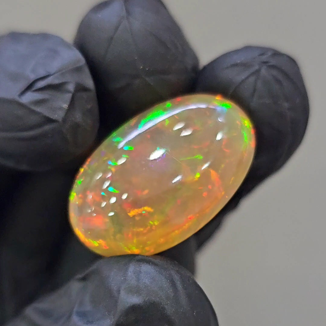 Natural Ethiopian Opal Cabochon | Oval | Size: 24x16mm