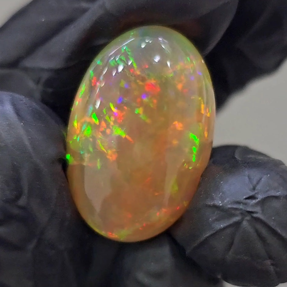 Natural Ethiopian Opal Cabochon | Oval | Size: 24x16mm