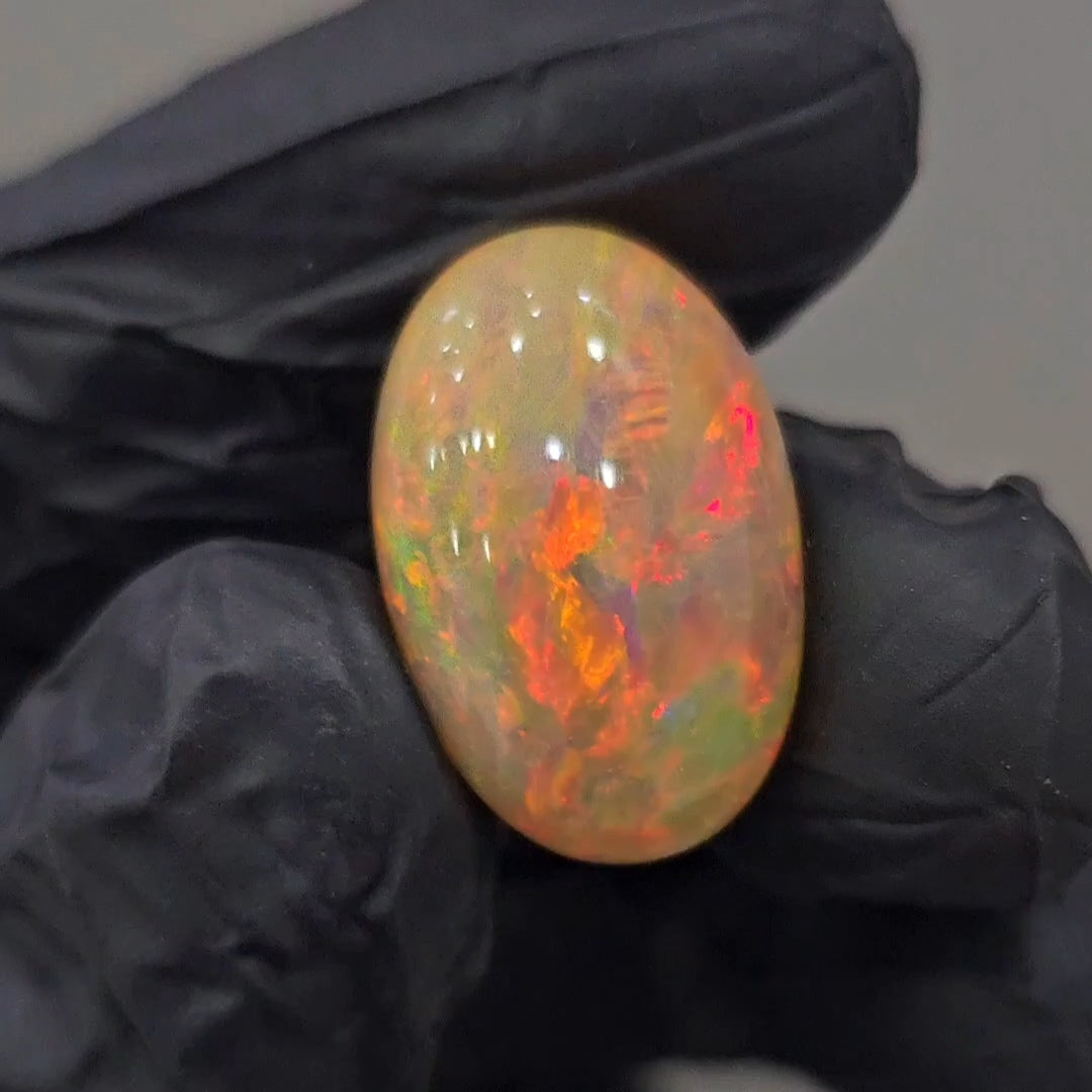 Natural Ethiopian Opal Cabochon | Oval | Size: 23x15mm