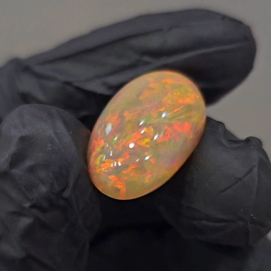 Natural Ethiopian Opal Cabochon | Oval | Size: 23x15mm