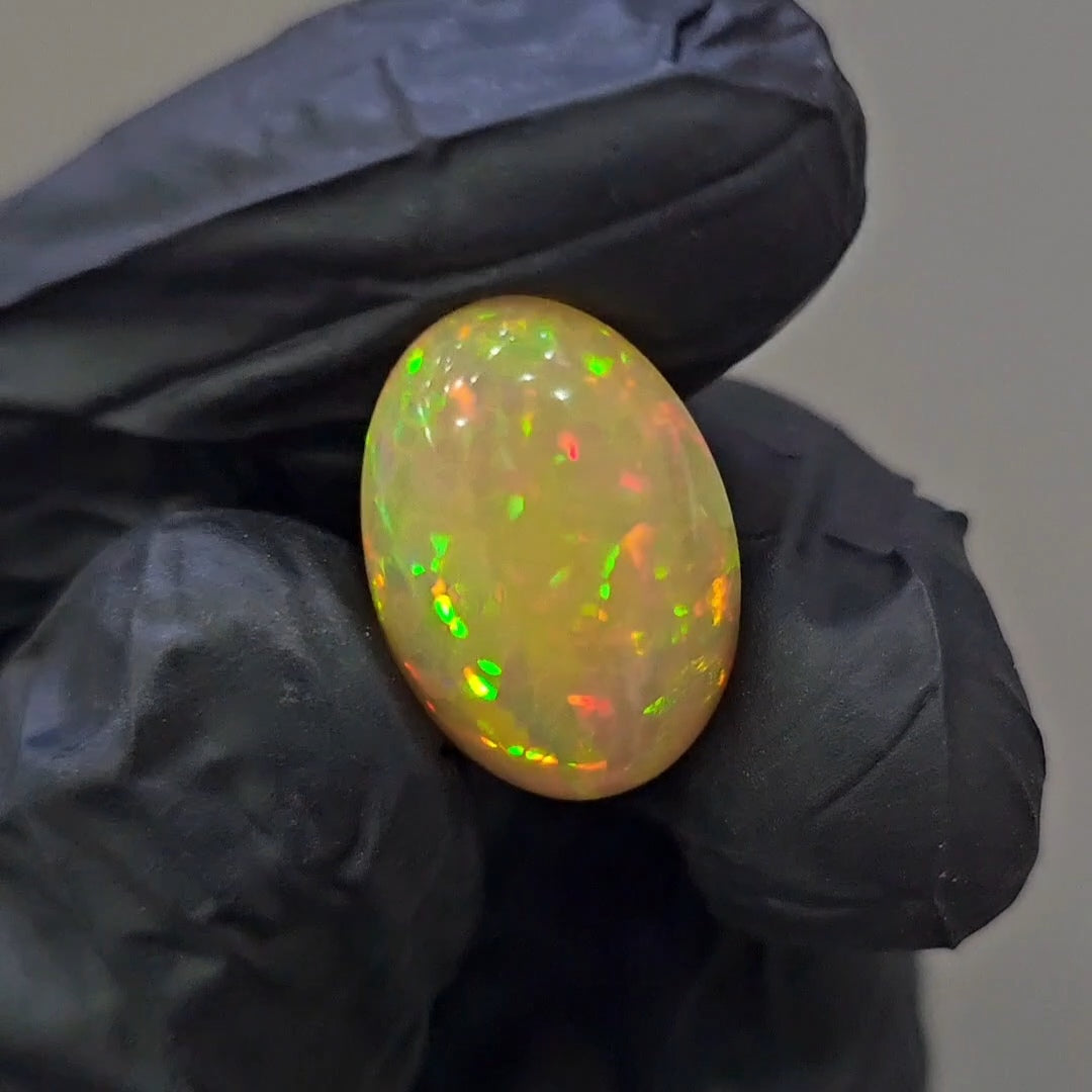Natural Ethiopian Opal Cabochon | Oval | Size: 18x13mm
