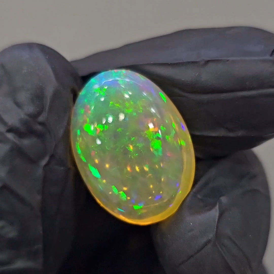 Natural Ethiopian Opal Cabochon | Oval | Size: 26x16mm