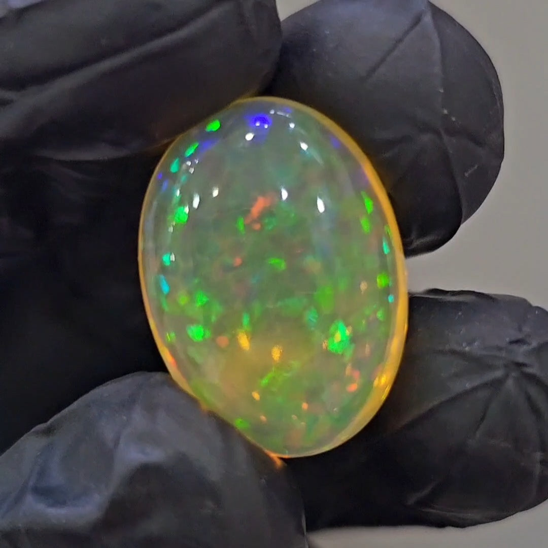 Natural Ethiopian Opal Cabochon | Oval | Size: 26x16mm