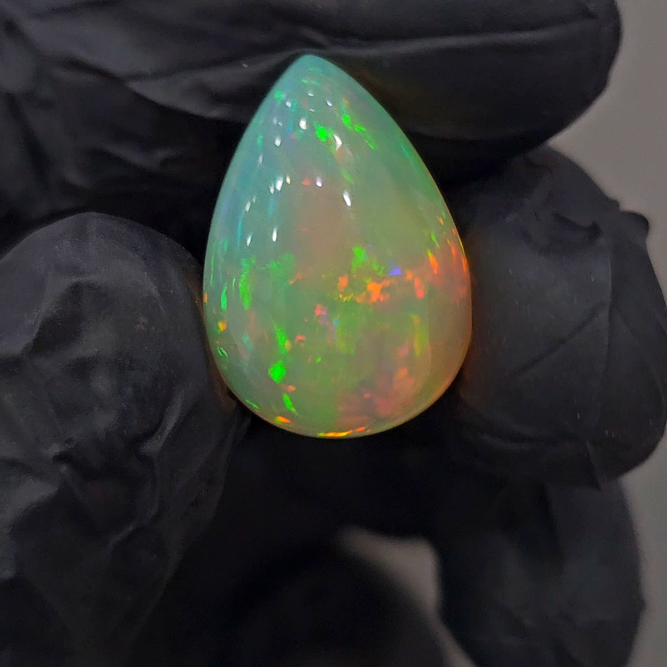 Natural Ethiopian Opal Cabochon | Pear | Size: 21x15mm