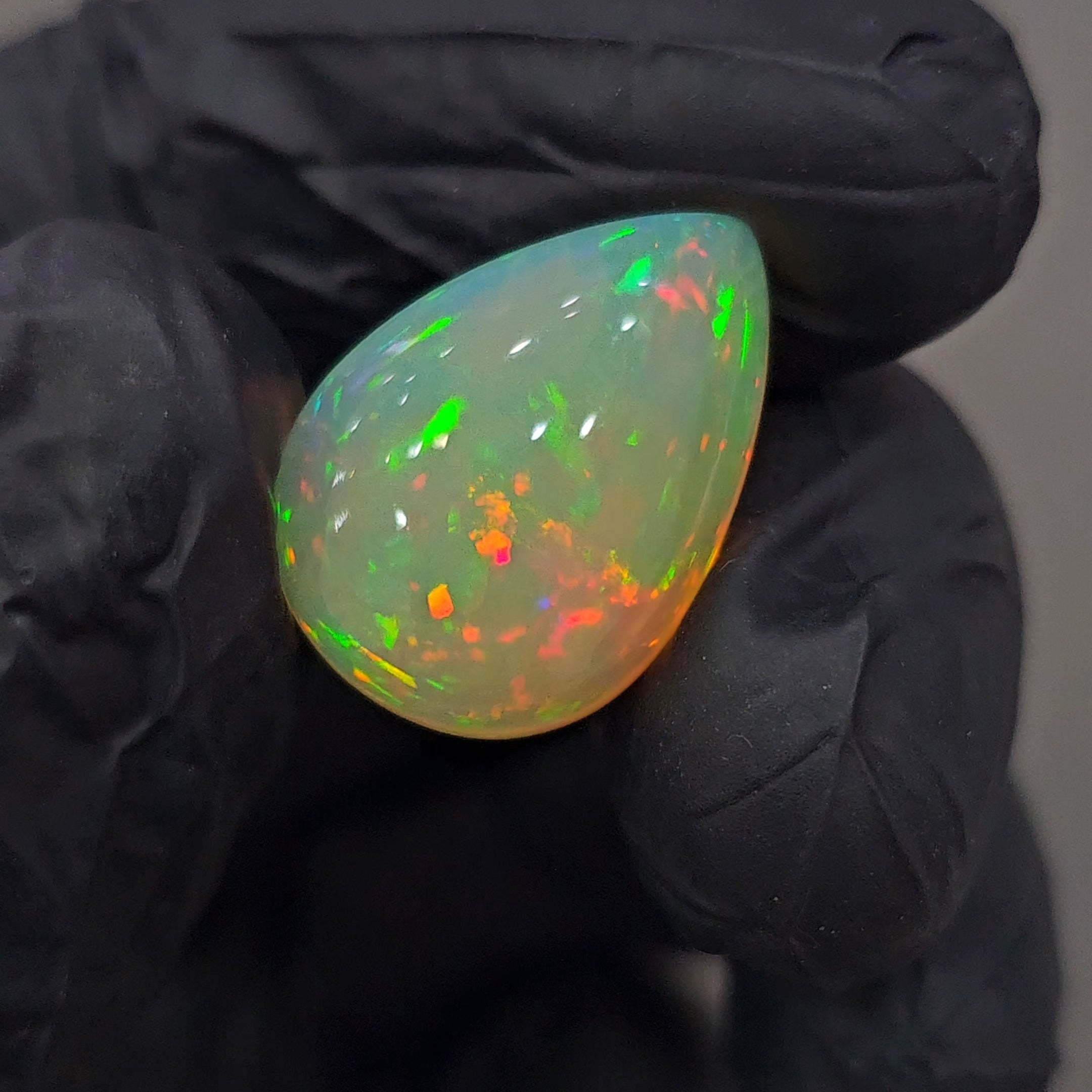 Natural Ethiopian Opal Cabochon | Pear | Size: 21x15mm