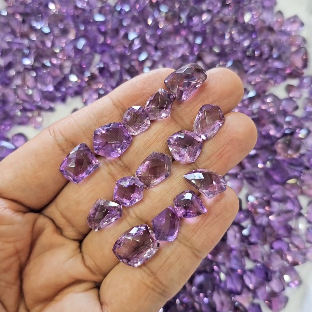 100 Carats of Fancy Amethyst/Ametrine Cuts Mix