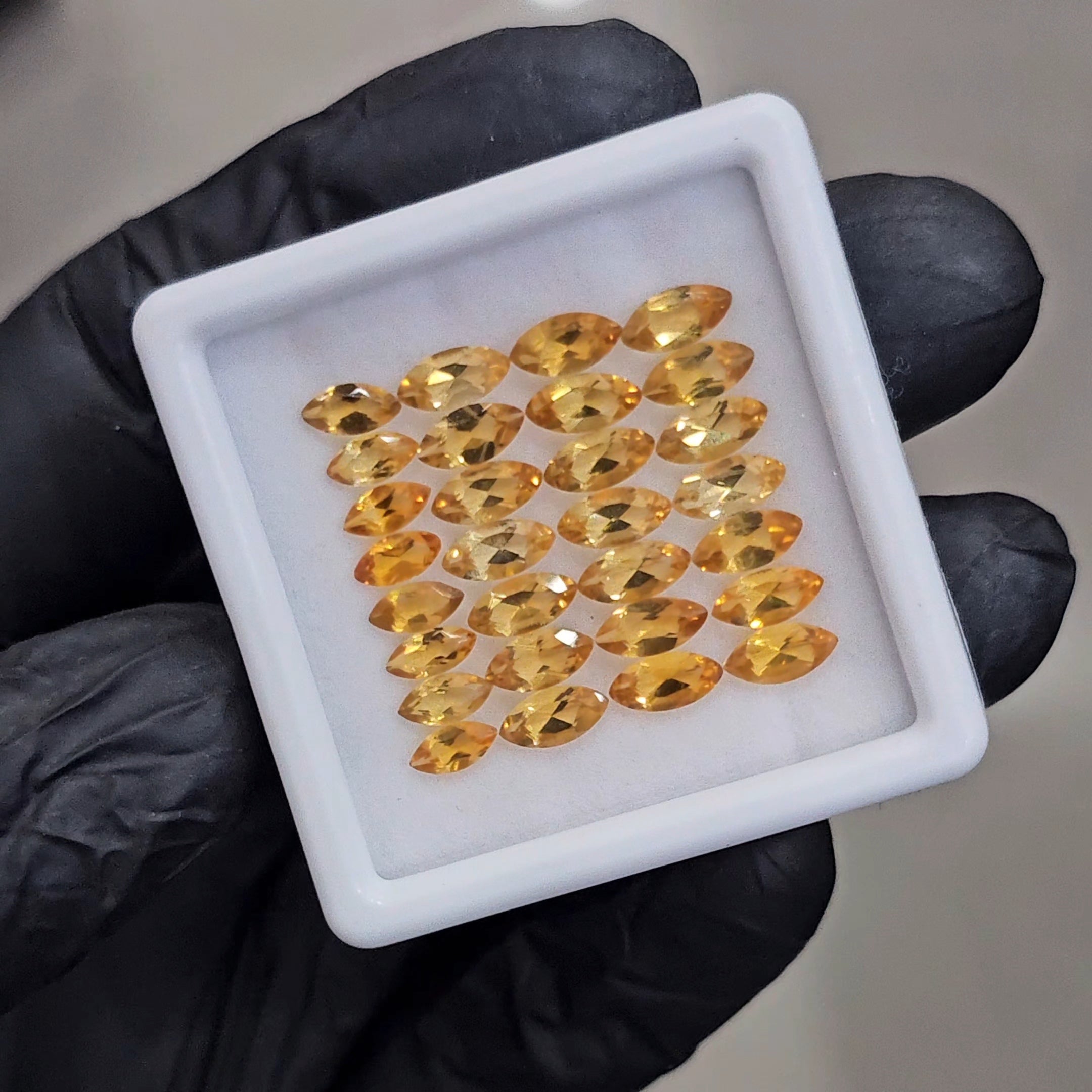 29 Pcs Natural Citrine Faceted | Shape: Marquise | Size: 6-8mm