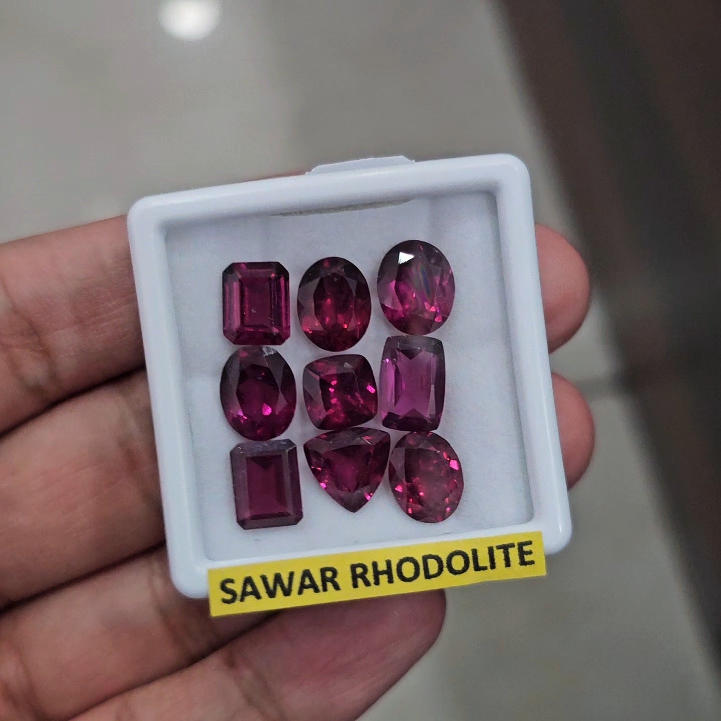 9 Pcs Natural Sawar Garnet Faceted | Shape: Mix | Size: 8-10mm