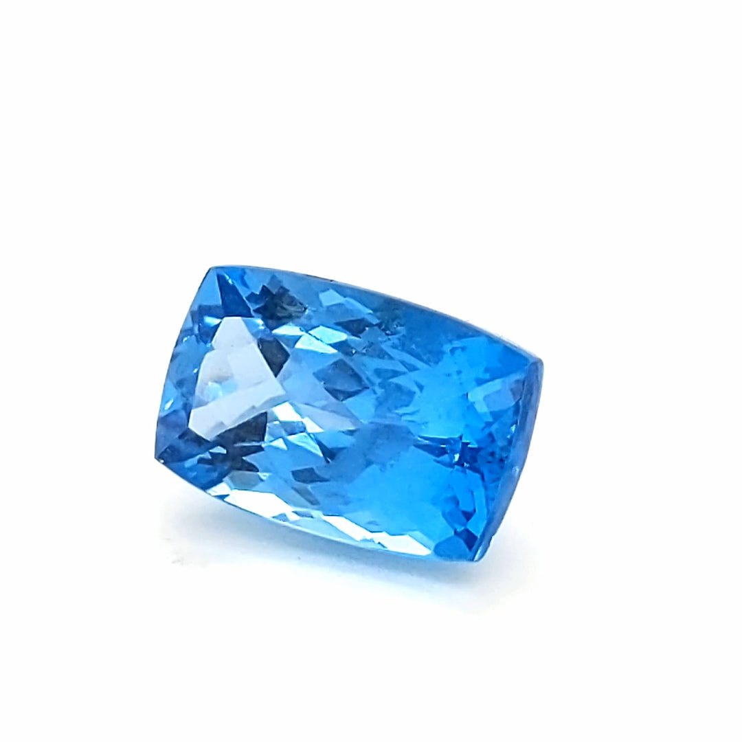 1 Pcs Swiss Blue topaz 17.3 Cts Rectangle Shape  | Finest quality - The LabradoriteKing