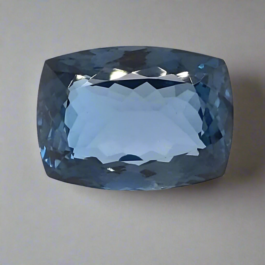 Natural London Blue Topaz Faceted | Rectangle | Size: 22x15mm - The LabradoriteKing