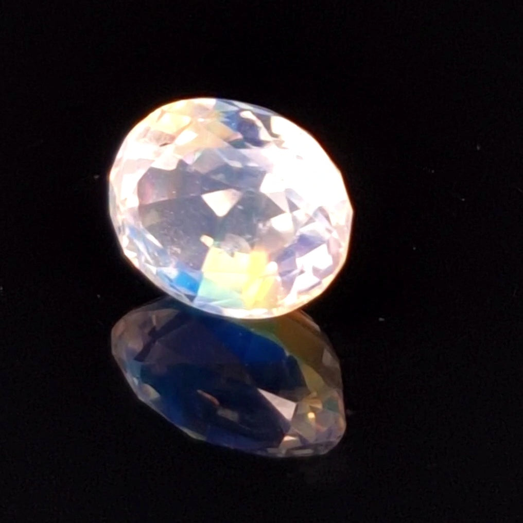 3.2 Cts Natural Madagascar Moonstones Faceted | Oval | Size: 10x8mm | Top quality - The LabradoriteKing