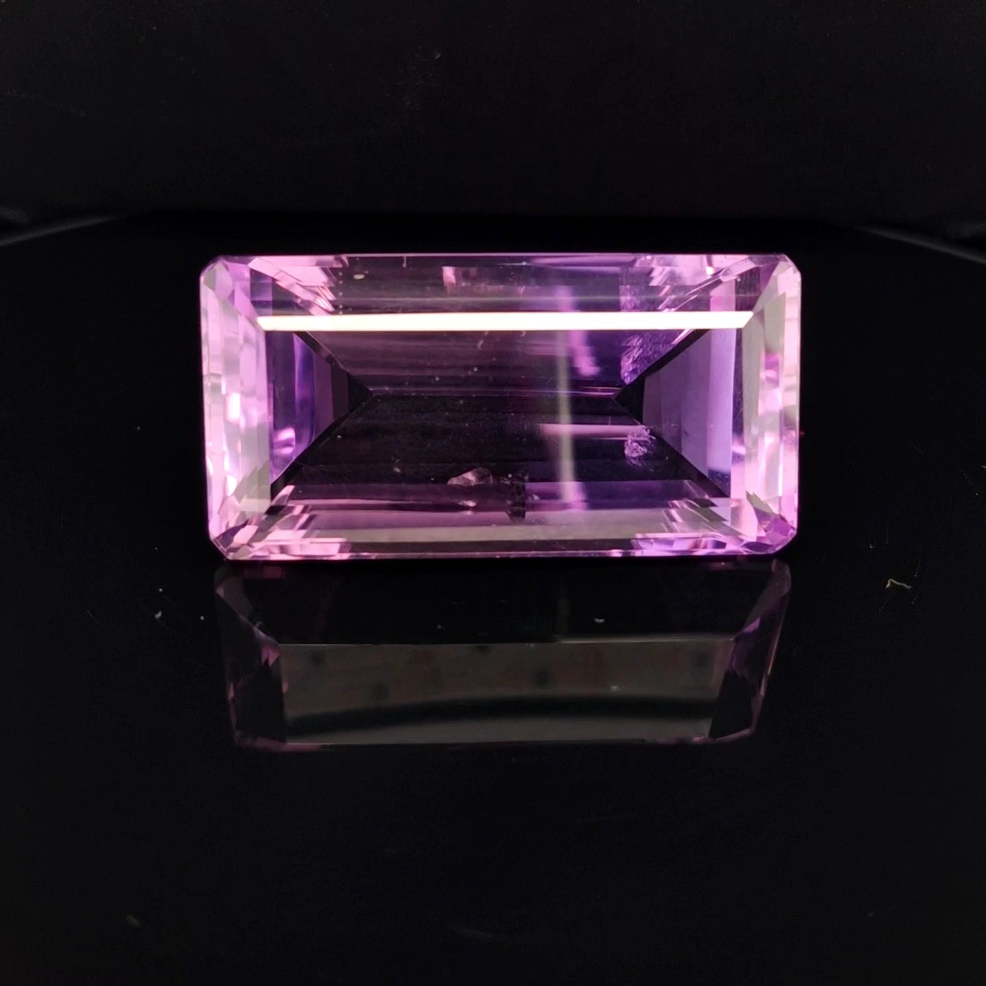 Natural Deep Color Amethyst Faceted | Rectangle | Size: 43x22MM - The LabradoriteKing