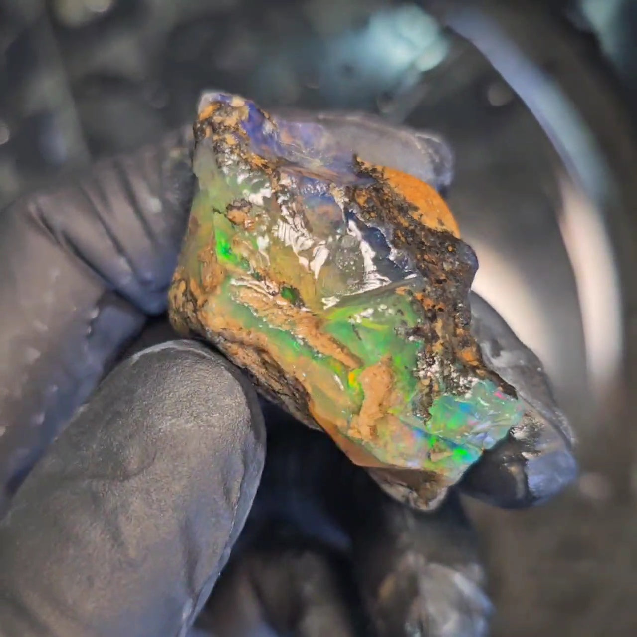 Natural Ethiopian Water Opal Specimen – Large 43x27mm Chunk (1 Piece) - The LabradoriteKing