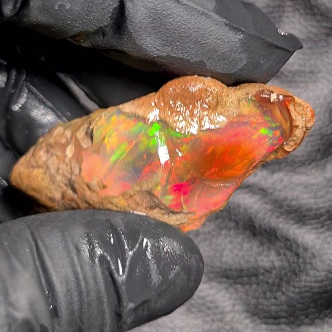 Natural Ethiopian Water Opal Rough | Raw untreaed  | 51X26mm - The LabradoriteKing