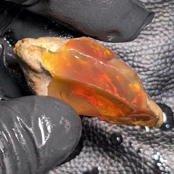 Natural Ethiopian Water Opal Rough | Raw untreaed  | 45X22mm - The LabradoriteKing