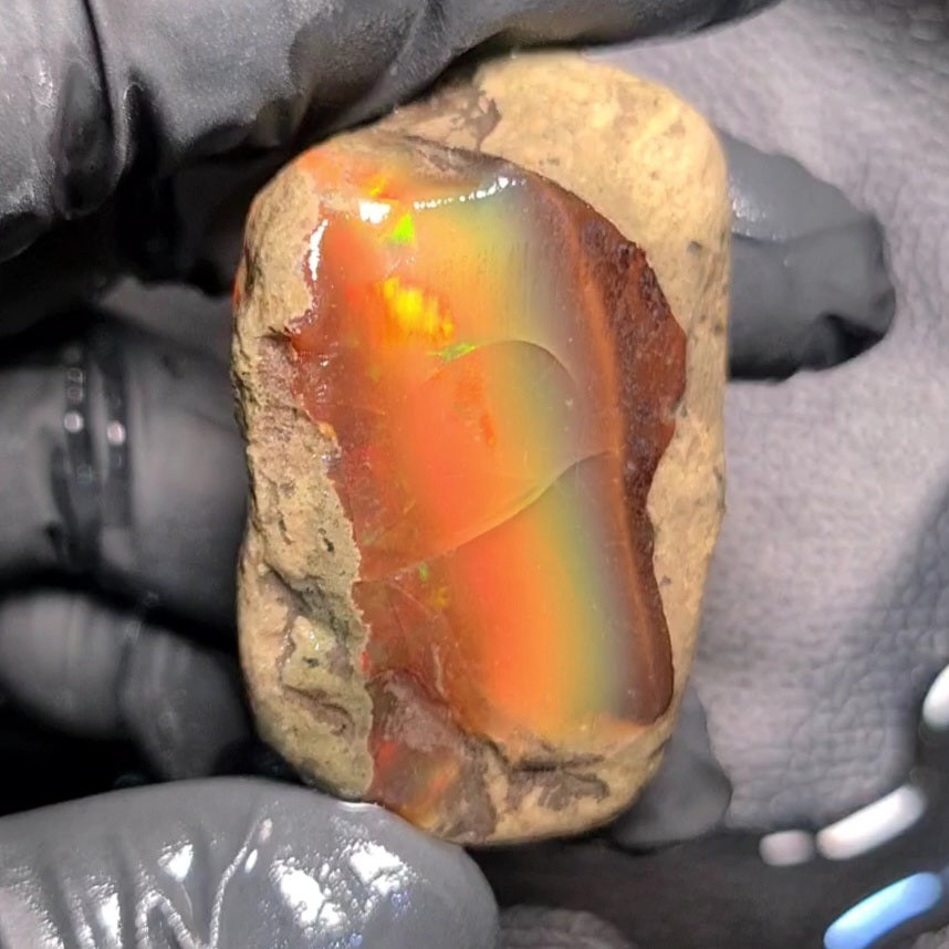 Natural Ethiopian Water Opal Rough | Raw untreaed  | 44x32mm - The LabradoriteKing
