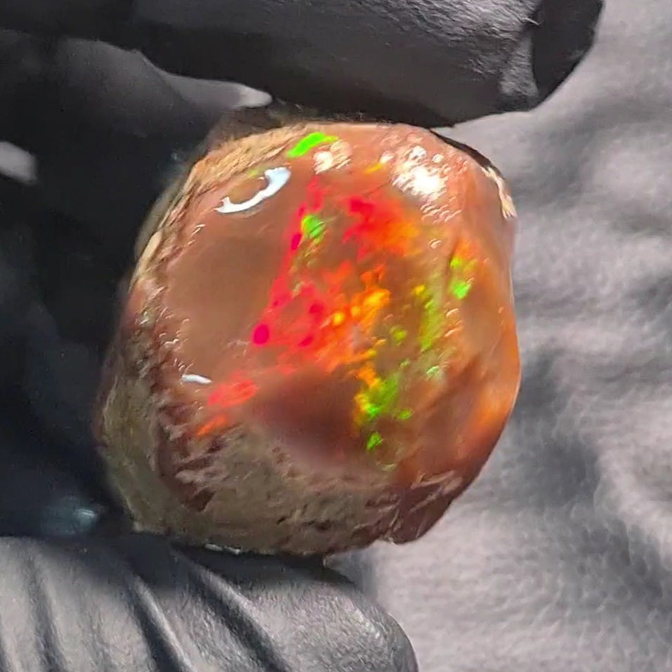 Natural Ethiopian Water Opal Rough | Raw untreaed  | 34x32mm - The LabradoriteKing