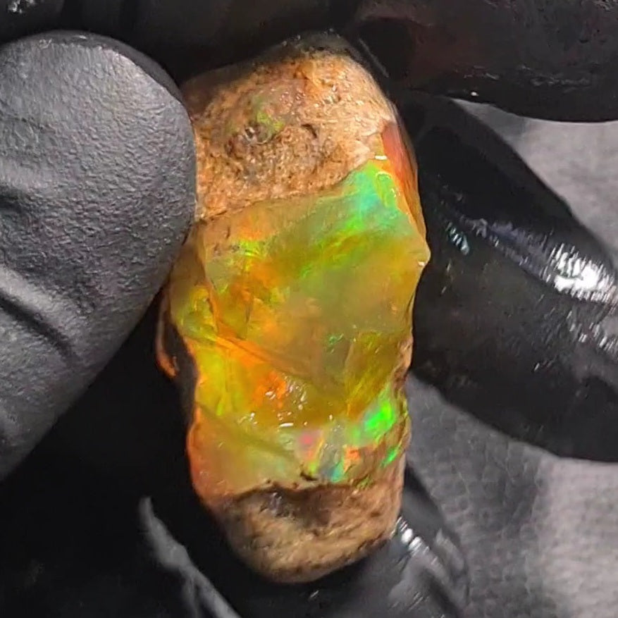 Natural Ethiopian Water Opal Rough | Raw untreaed  | 33x27mm - The LabradoriteKing