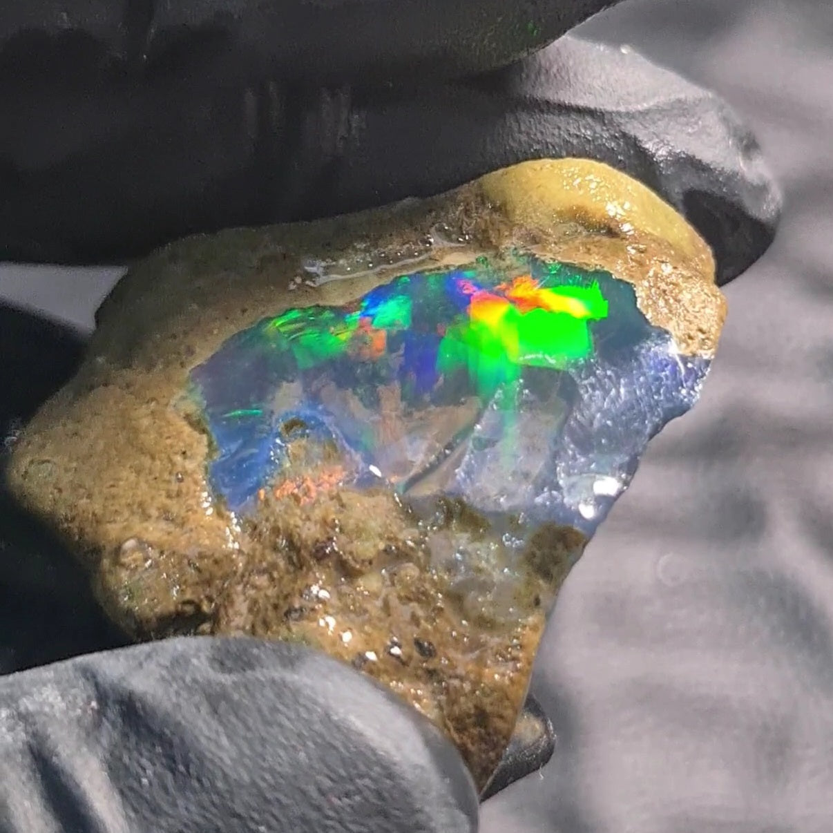 Natural Ethiopian Water Opal Rough | Raw untreaed  | 37x33mm - The LabradoriteKing