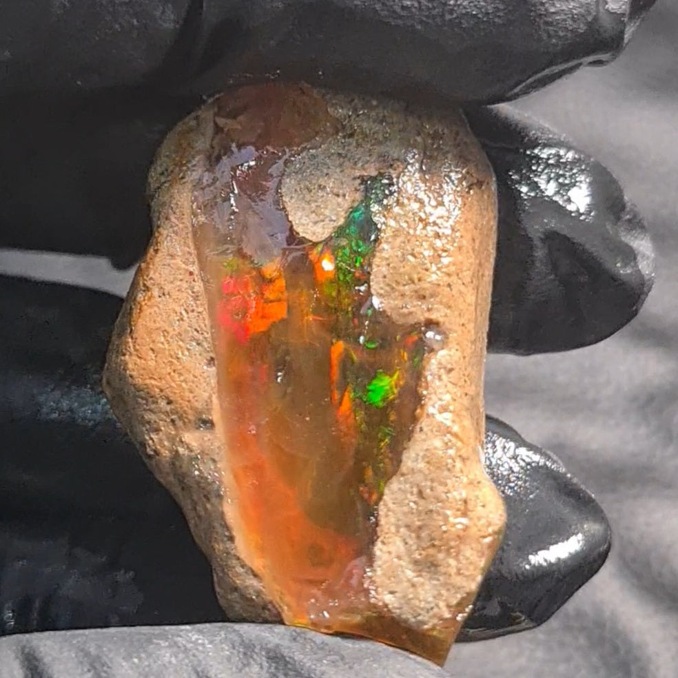 Natural Ethiopian Water Opal Rough | Raw untreaed  | 38x25mm - The LabradoriteKing