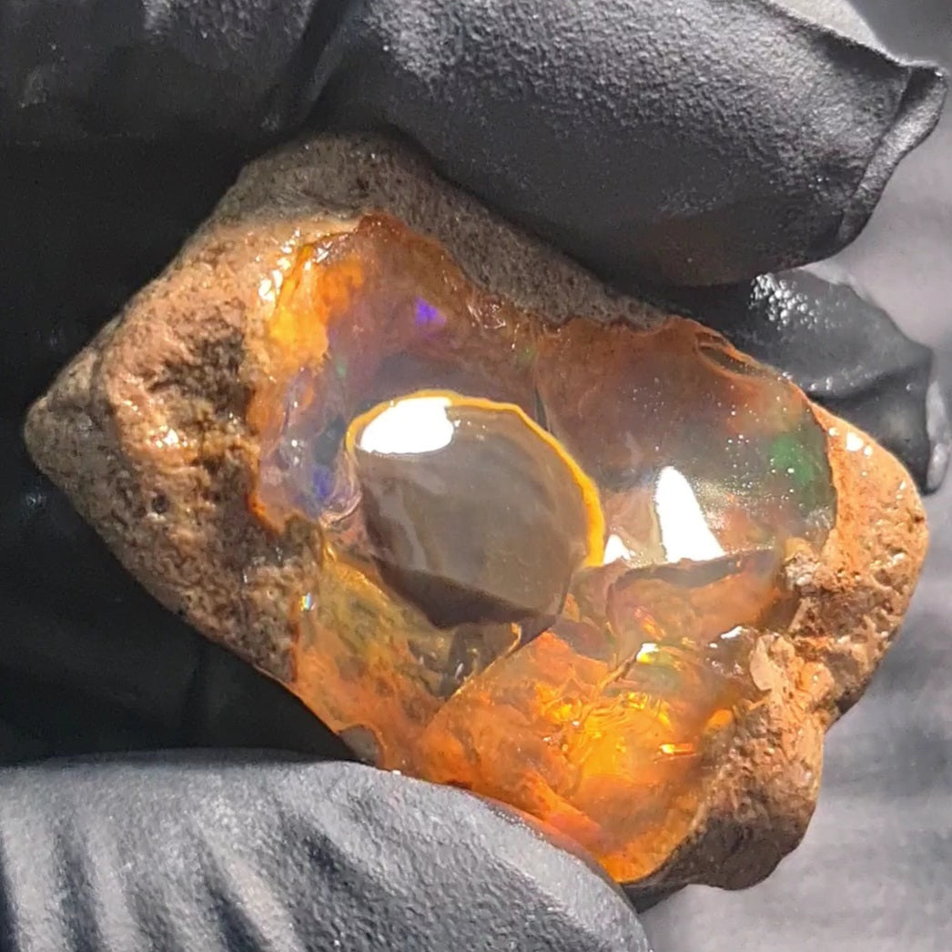 Natural Ethiopian Water Opal Rough | Raw untreaed  | 39x25mm - The LabradoriteKing