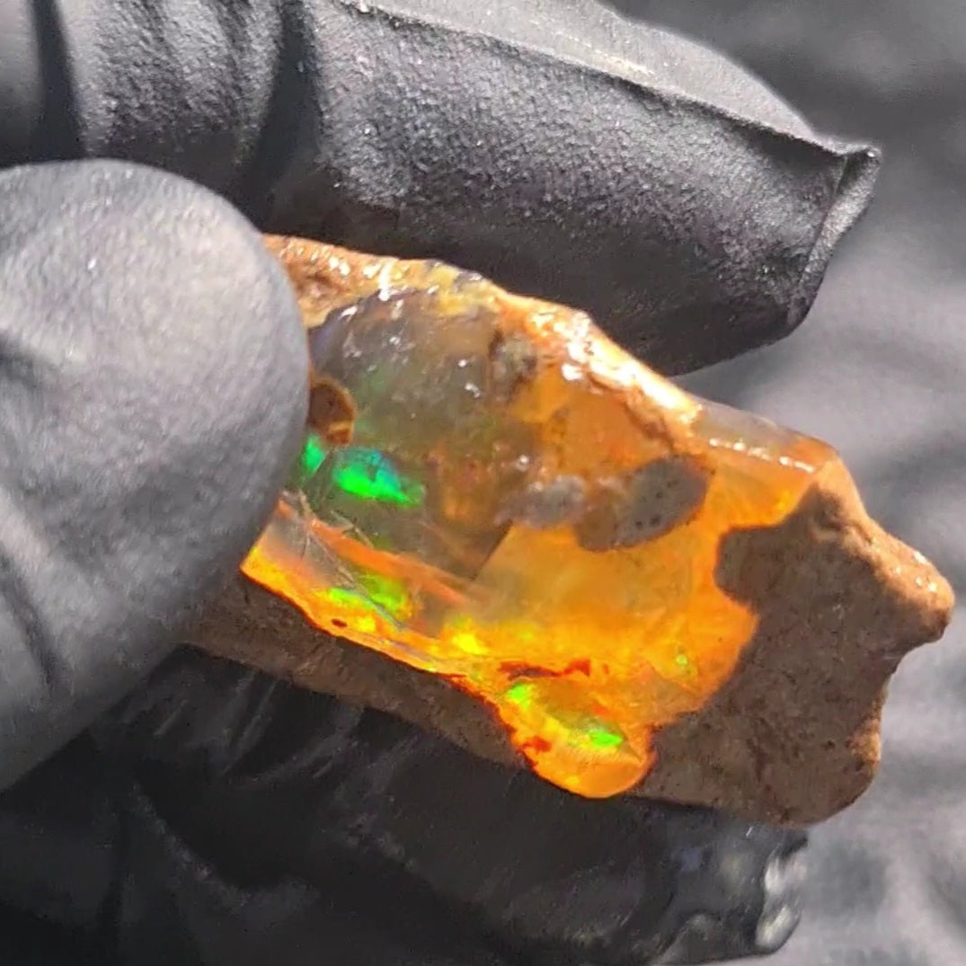 Natural Ethiopian Water Opal Rough | Raw untreaed  | 39x25mm - The LabradoriteKing