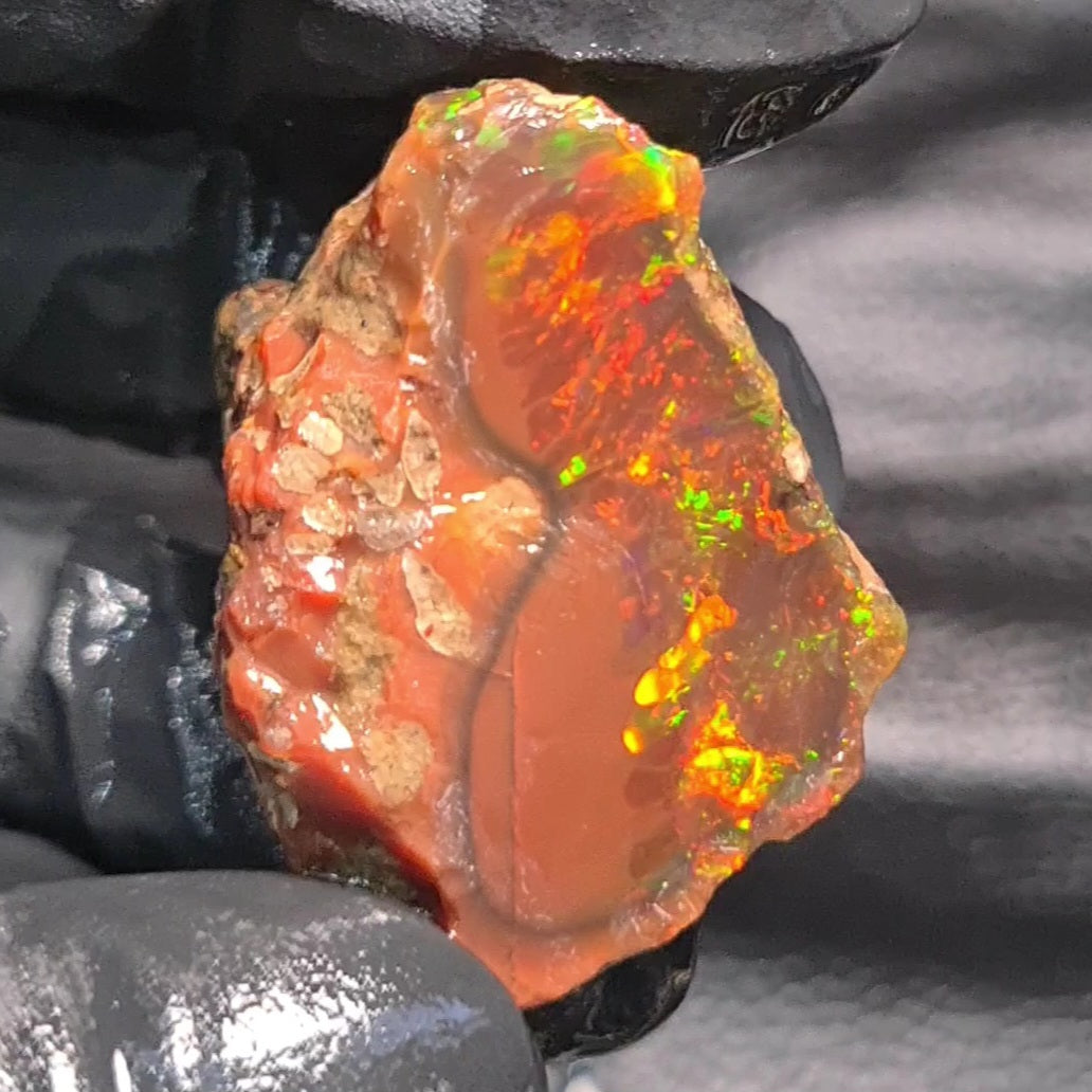 Natural Ethiopian Water Opal Rough | Raw untreaed  | 34x25mm - The LabradoriteKing