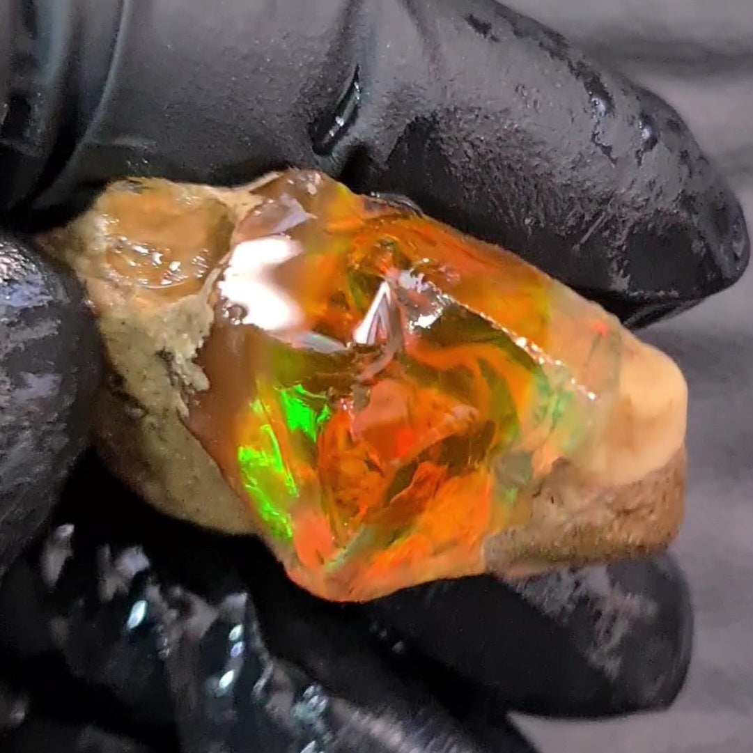 Natural Ethiopian Water Opal Rough | Raw untreaed  | 42x24mm - The LabradoriteKing