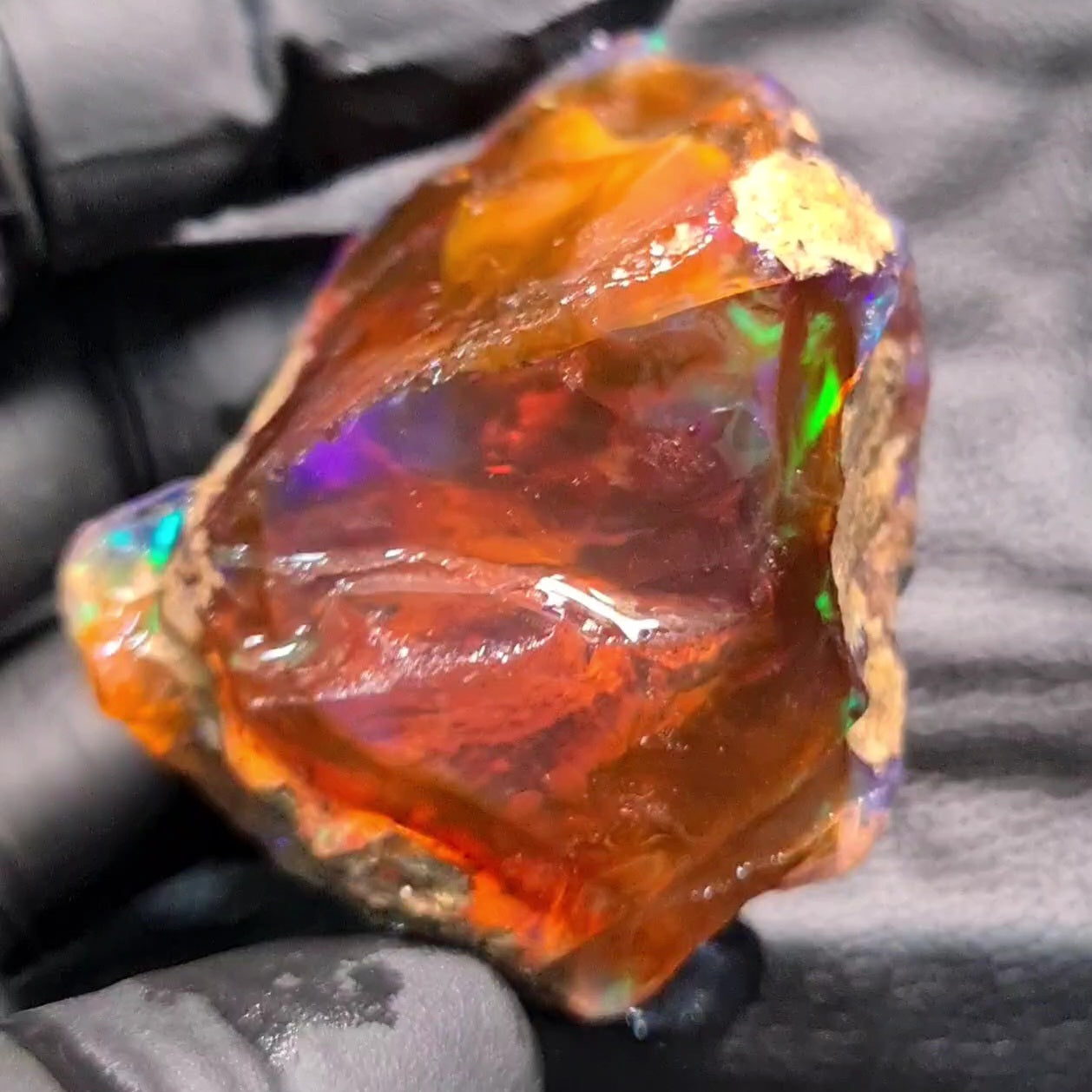 Natural Ethiopian Water Opal Rough | Raw untreaed  | 53x45mm - The LabradoriteKing