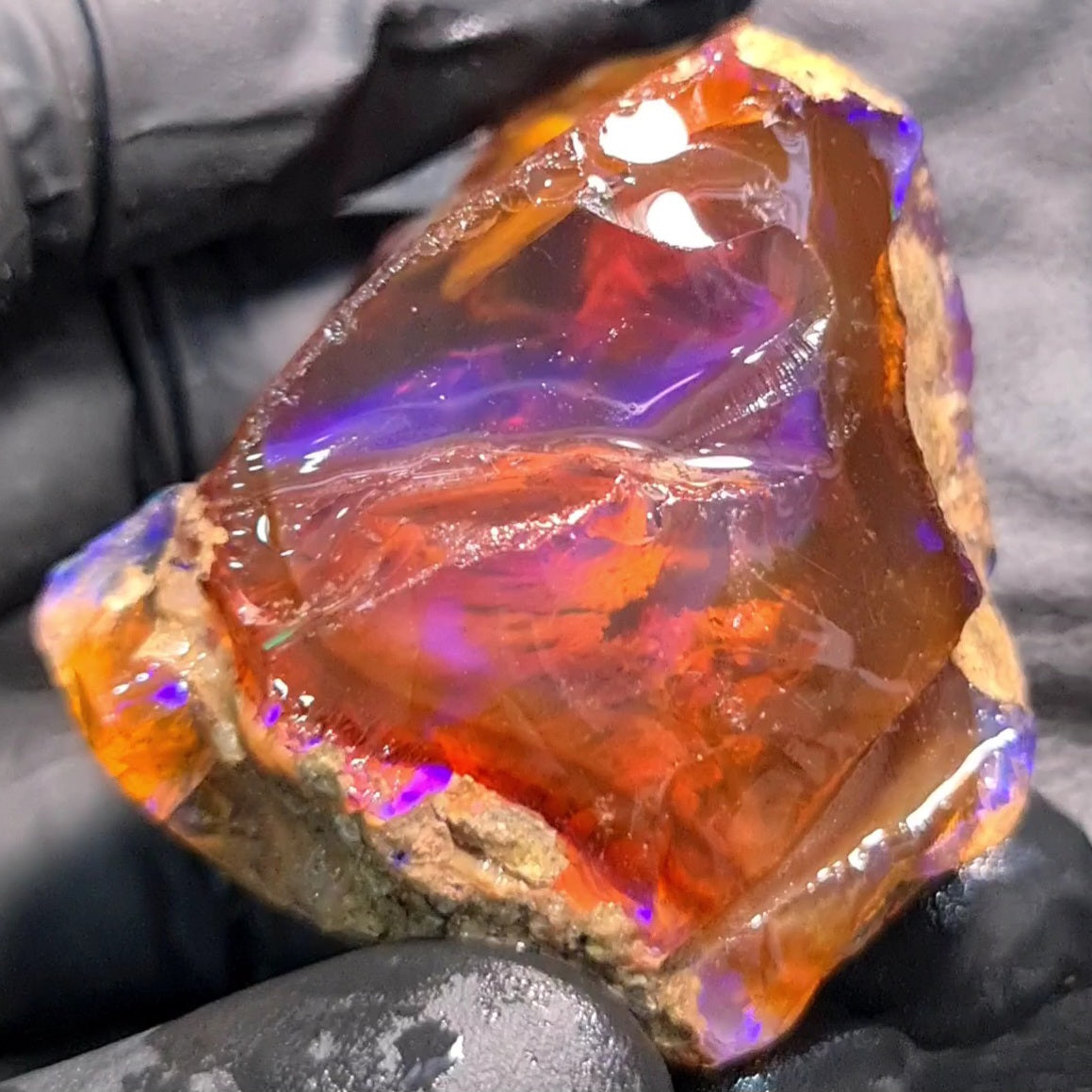 Natural Ethiopian Water Opal Rough | Raw untreaed  | 53x45mm - The LabradoriteKing