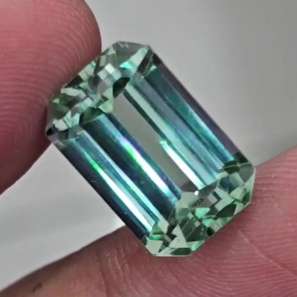 Natural Green Kunzite | Size: 16x11mm | 17.3 Cts