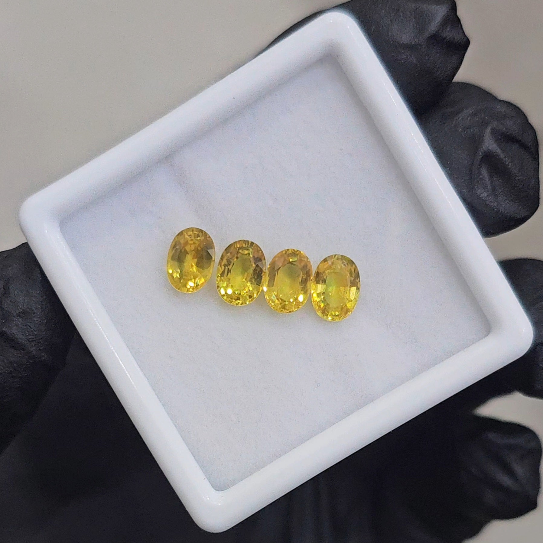 4 Pcs Natural Yellow Sapphire Faceted | Shape: Oval| Size: 7x5mm - The LabradoriteKing