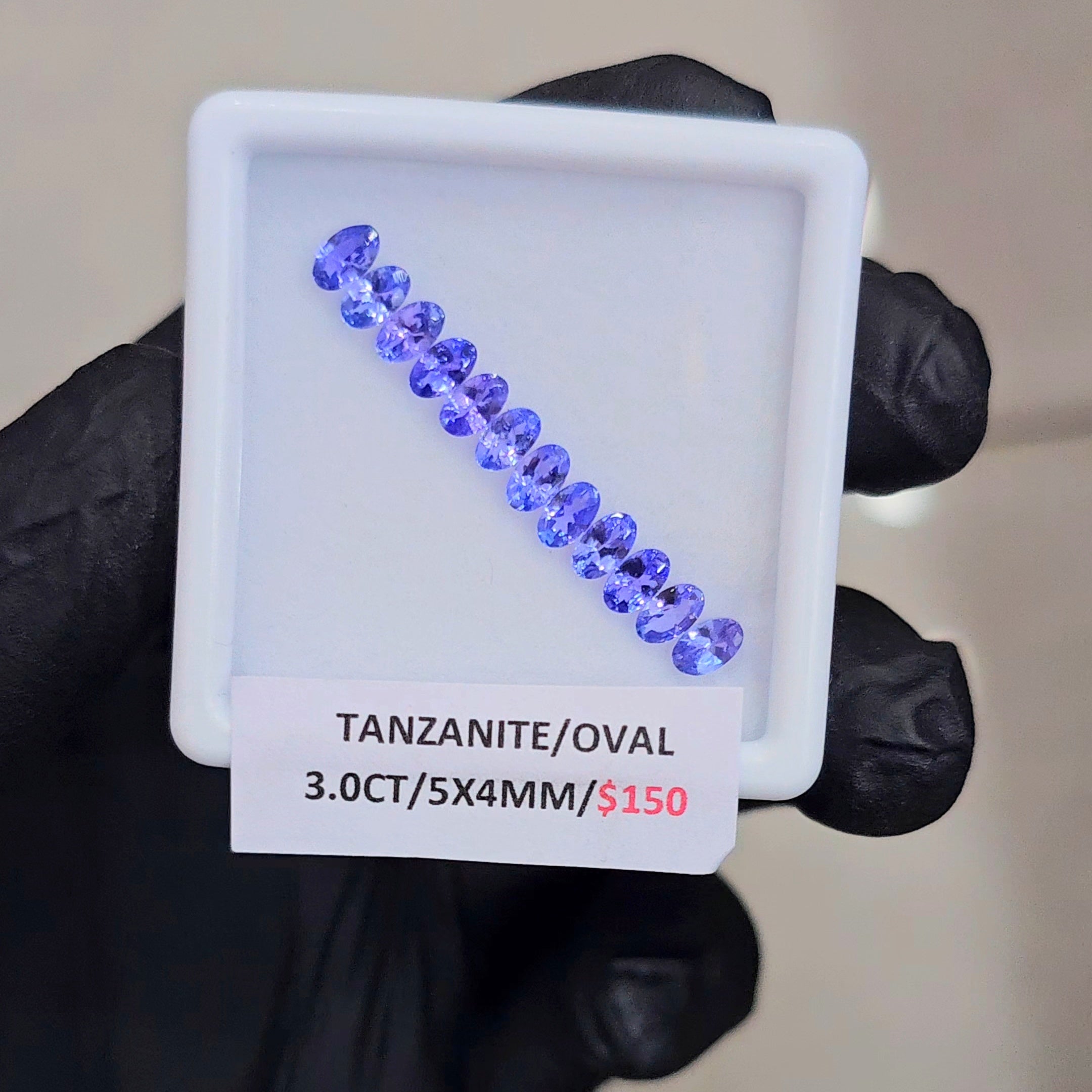 12 Pcs Natural Tanzanite AAA+  | Shape: Oval| Size:5x3mm - The LabradoriteKing