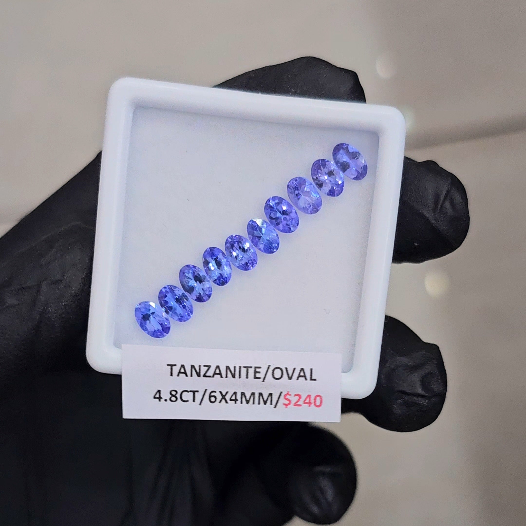 10 Pcs Natural Tanzanite AAA+ Top Quality Faceted | Shape: Oval| Size:6x4mm - The LabradoriteKing