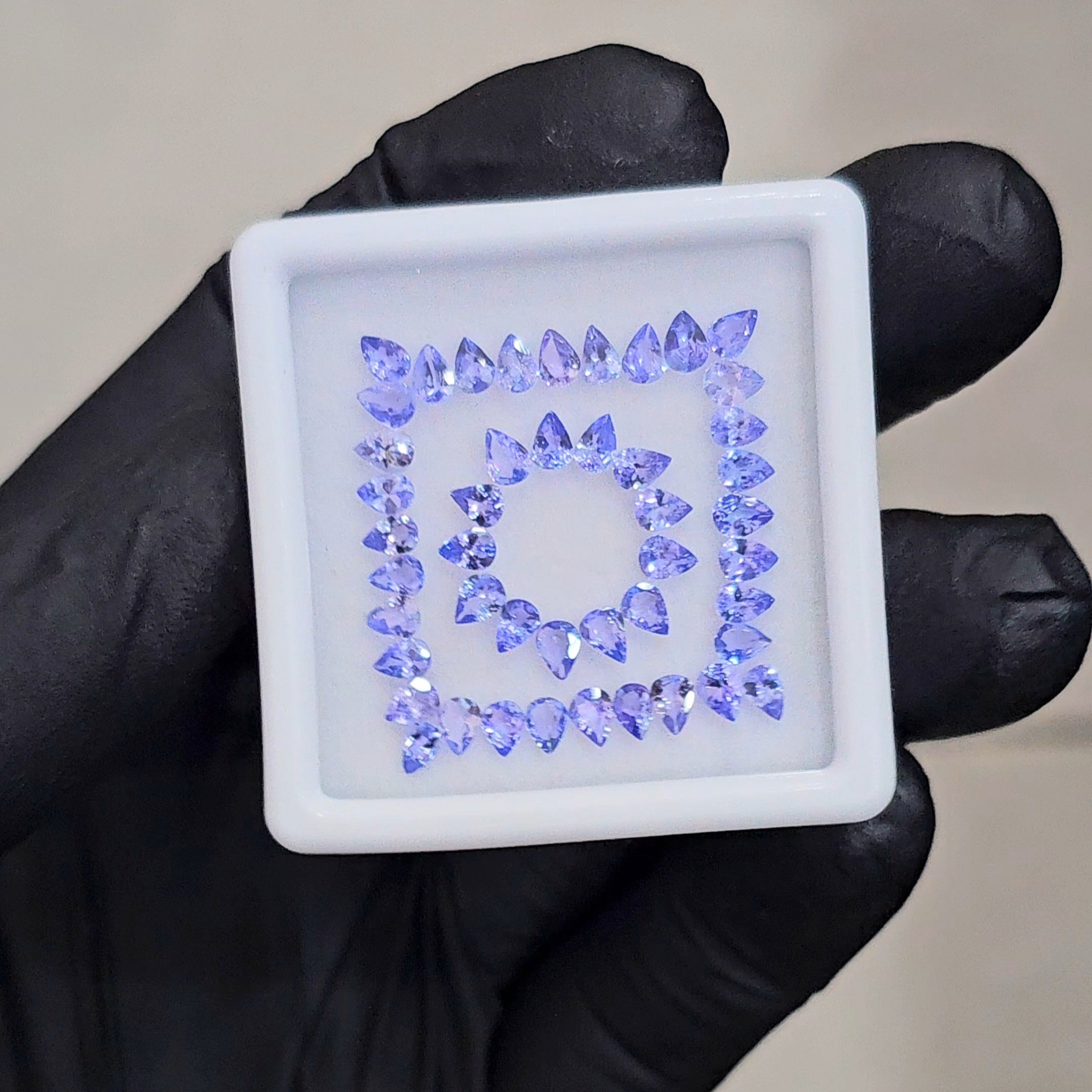 46 Pcs Natural Tanzanite  Faceted | Shape: Pear | Size: 4x3mm - The LabradoriteKing