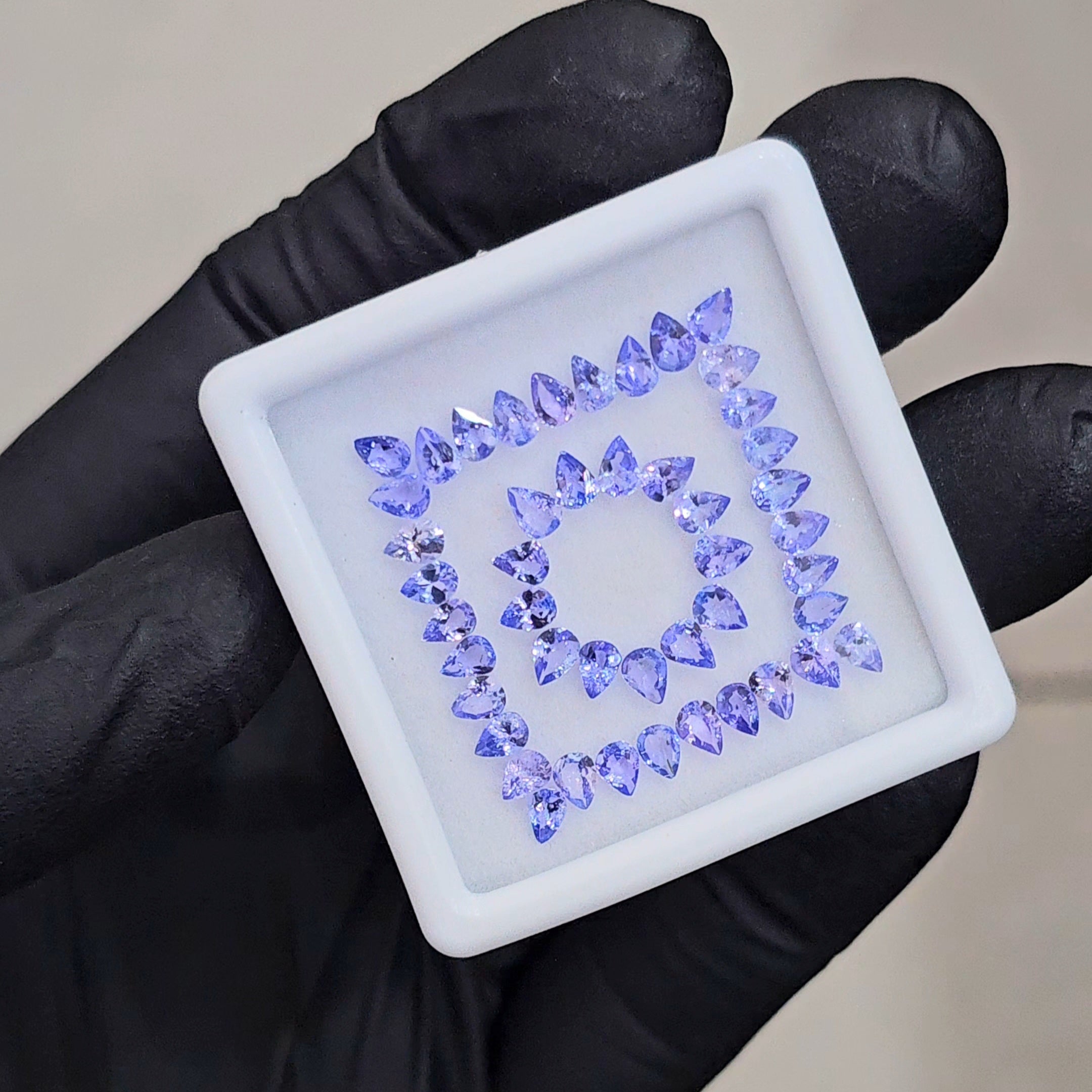 46 Pcs Natural Tanzanite  Faceted | Shape: Pear | Size: 4x3mm - The LabradoriteKing