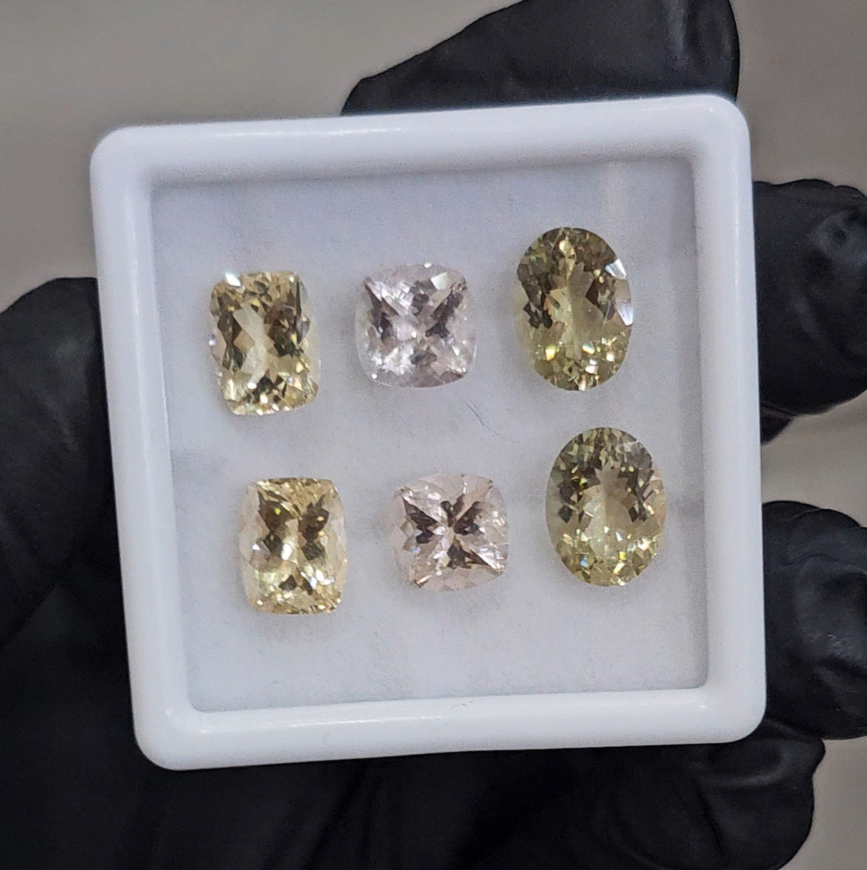 6 Pcs of Natural Mix Beryls; Morganite, Heliodor & Green Beryl | Shap: Mix | Size:8-10mm - The LabradoriteKing