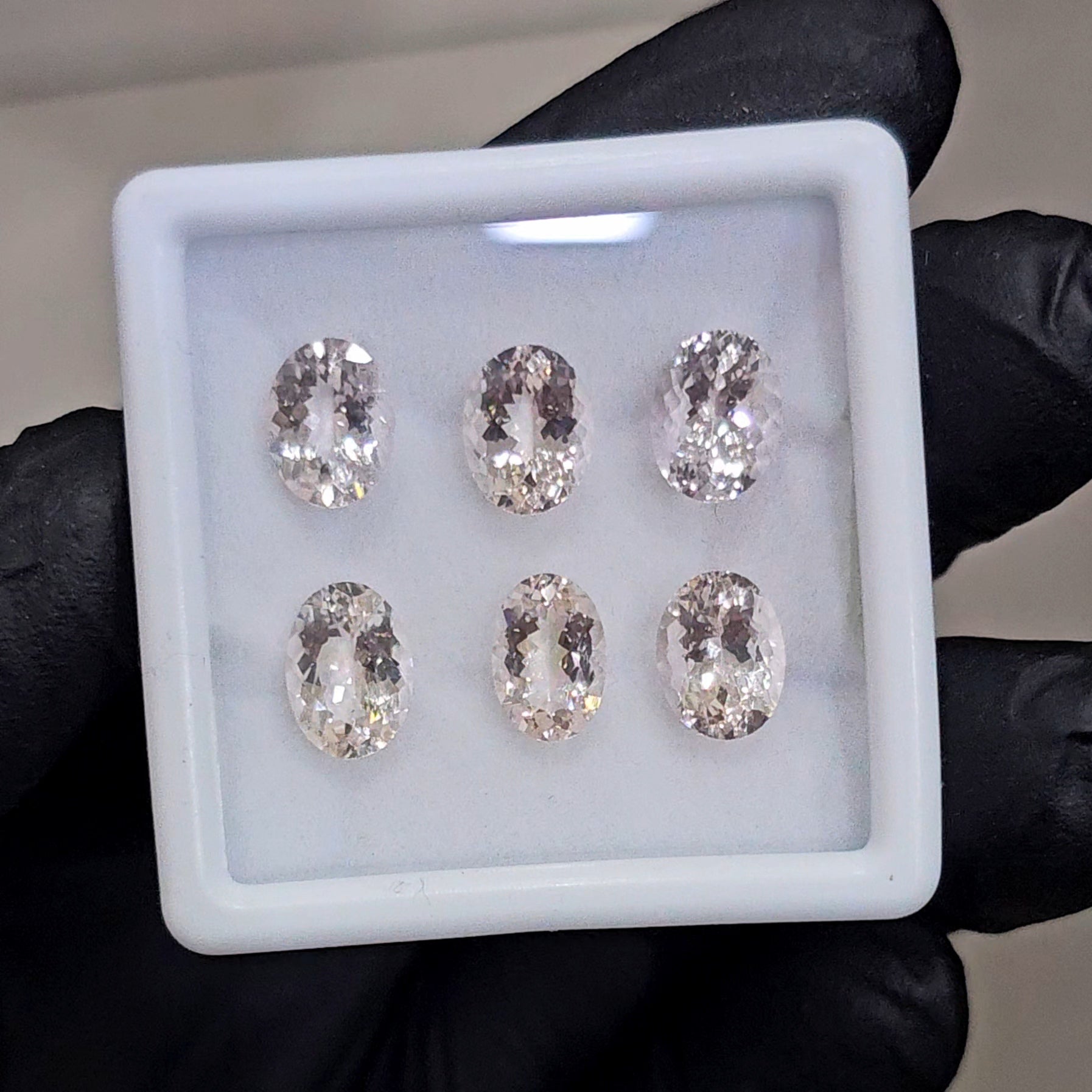 6 Pcs of Natural unheated  Morganite | Oval | Size: 9x7mm - The LabradoriteKing