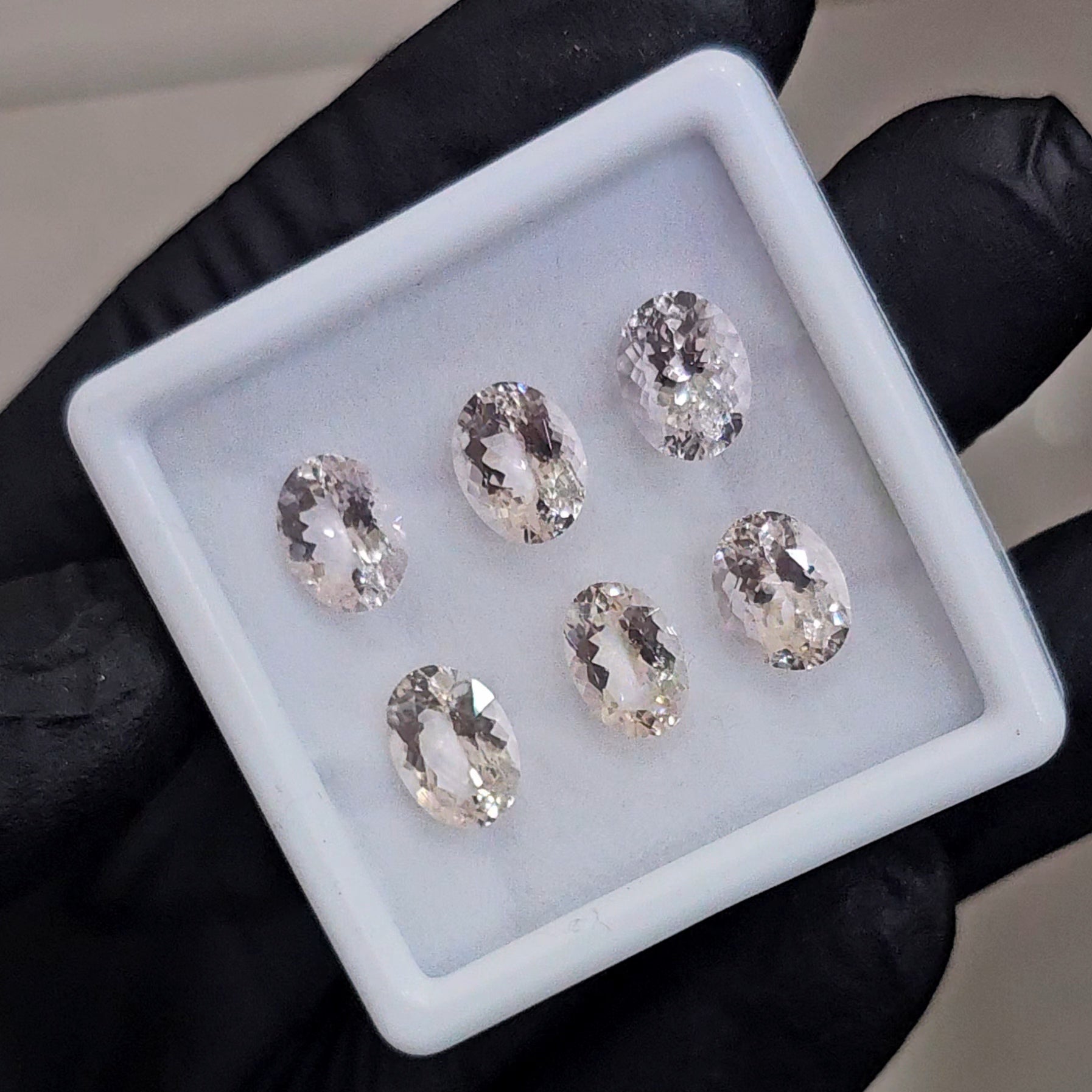 6 Pcs of Natural unheated  Morganite | Oval | Size: 9x7mm - The LabradoriteKing