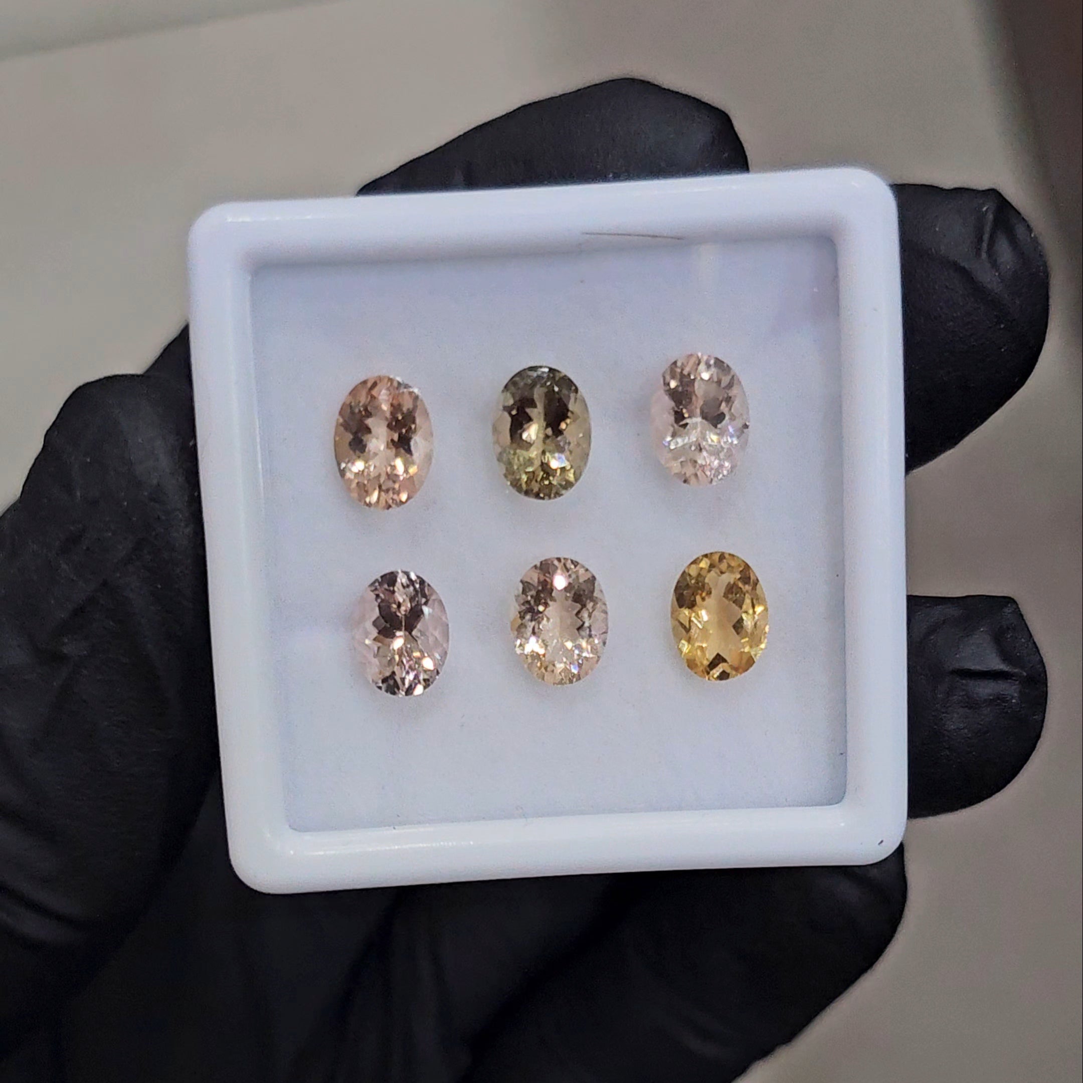 6 Pcs of Natural Mix Beryls; Morganite,Heliodor & Green Beryls | Oval | 8x6mm - The LabradoriteKing