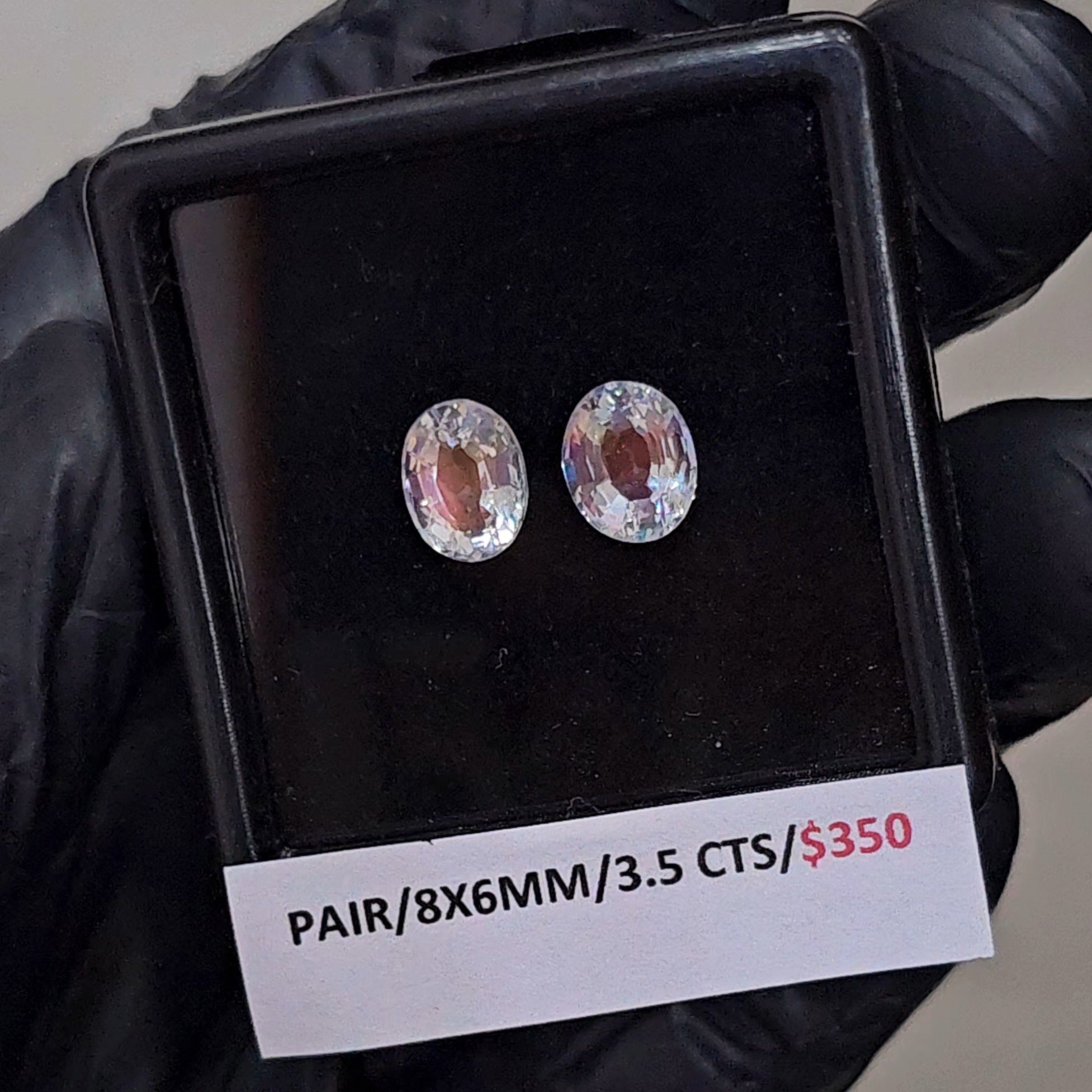 2 Pcs Natural Madagascar Moonstones Faceted | Shape: Oval Size: 8x6mm| Top quality - The LabradoriteKing