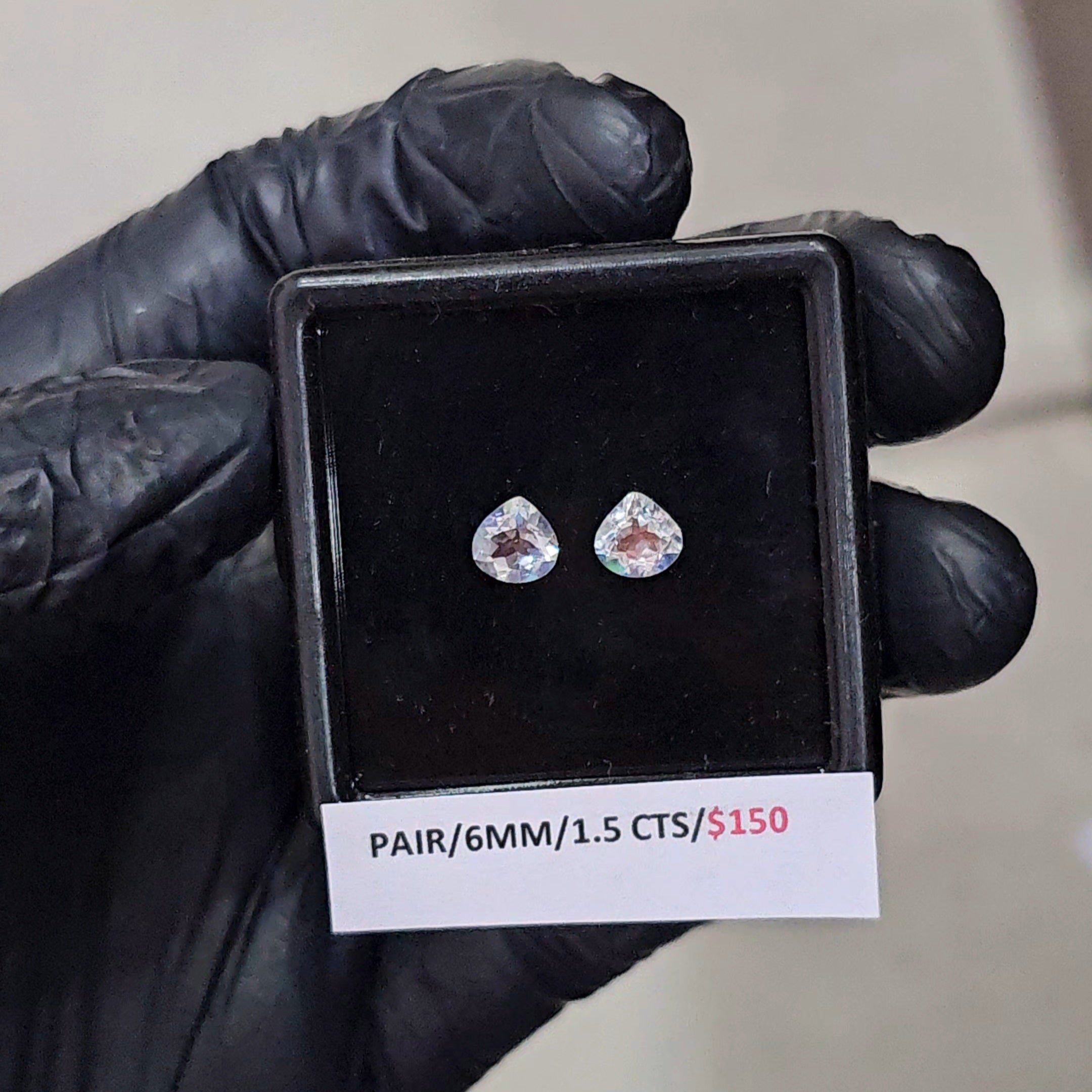 2 Pcs Natural Madagascar Moonstones Faceted | Shape: Teardrop| Size: 6mm| Top quality - The LabradoriteKing