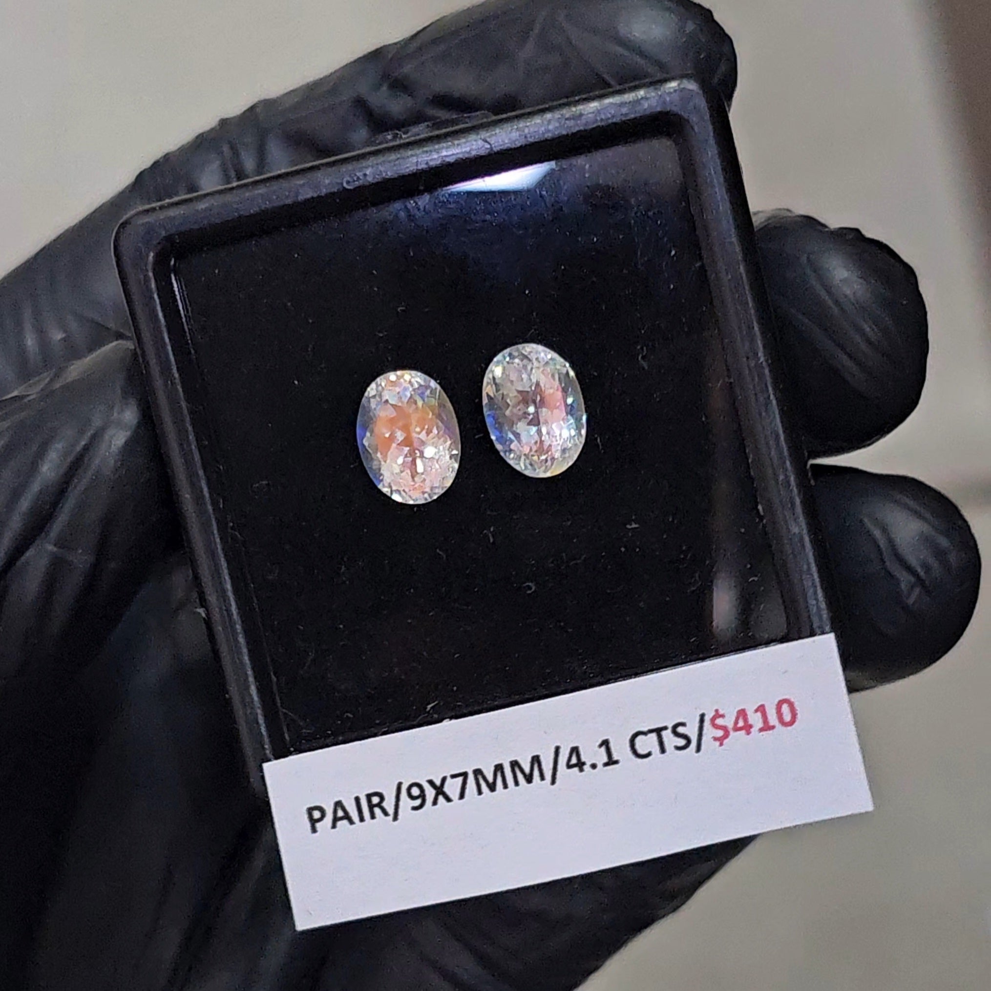 2 Pcs Natural Madagascar Moonstones Faceted | Shape: Oval | Size: 9x7mm| Top quality - The LabradoriteKing