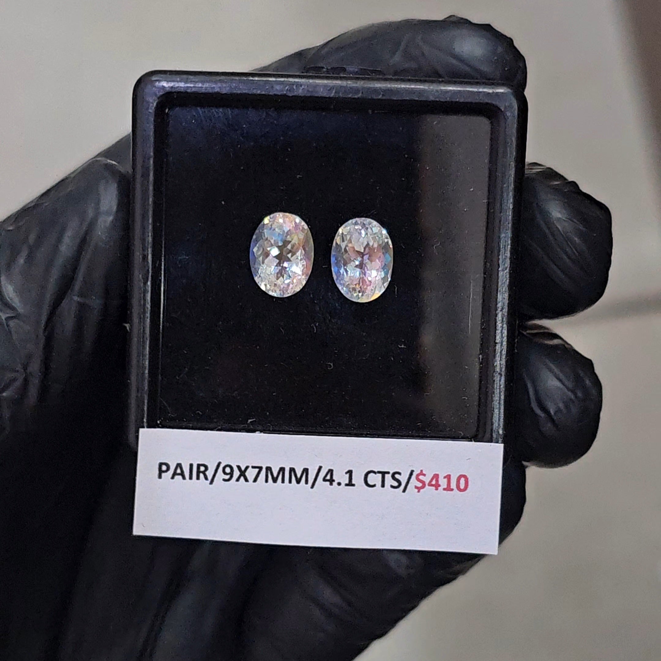 2 Pcs Natural Madagascar Moonstones Faceted | Shape: Oval | Size: 9x7mm| Top quality - The LabradoriteKing