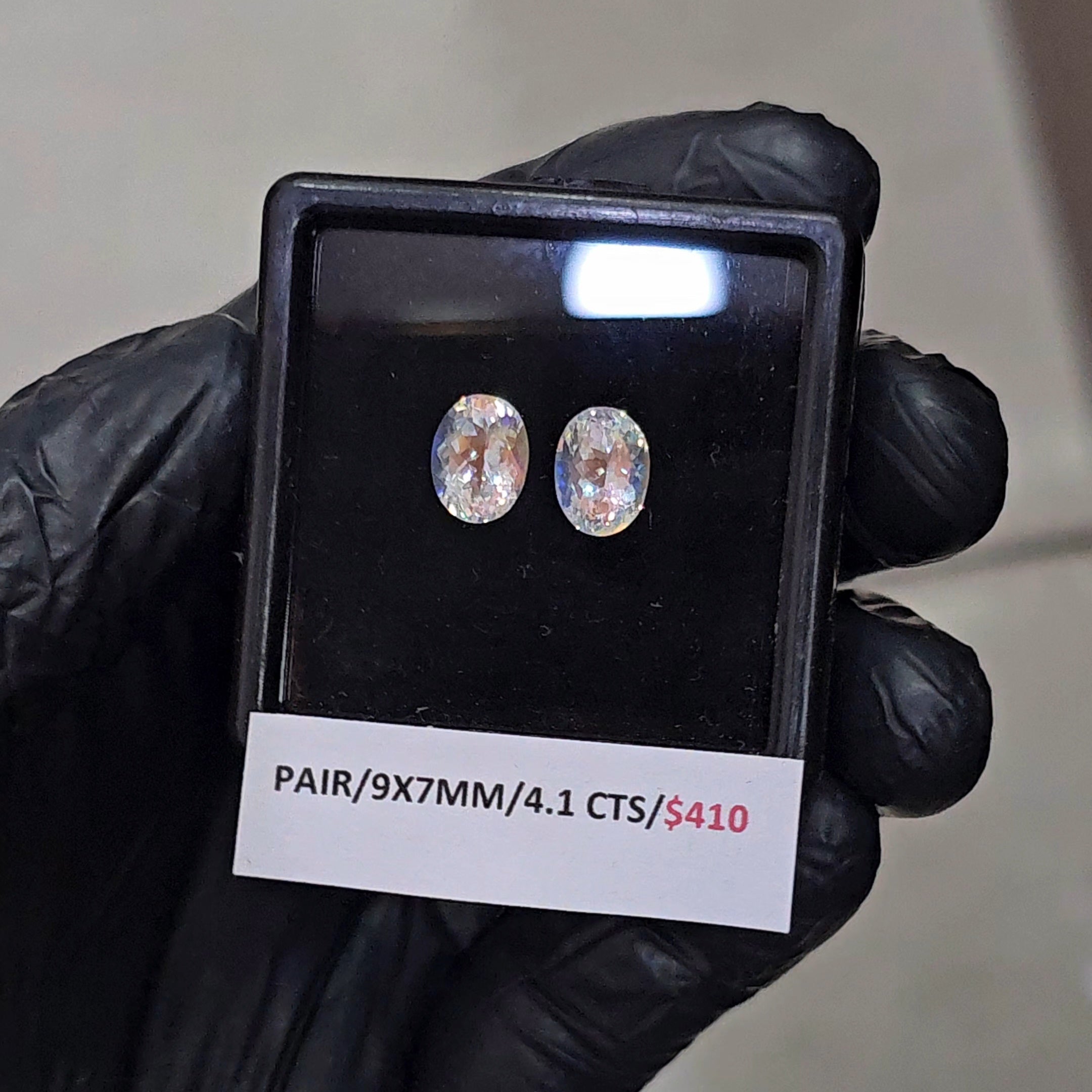 2 Pcs Natural Madagascar Moonstones Faceted | Shape: Oval | Size: 9x7mm| Top quality - The LabradoriteKing