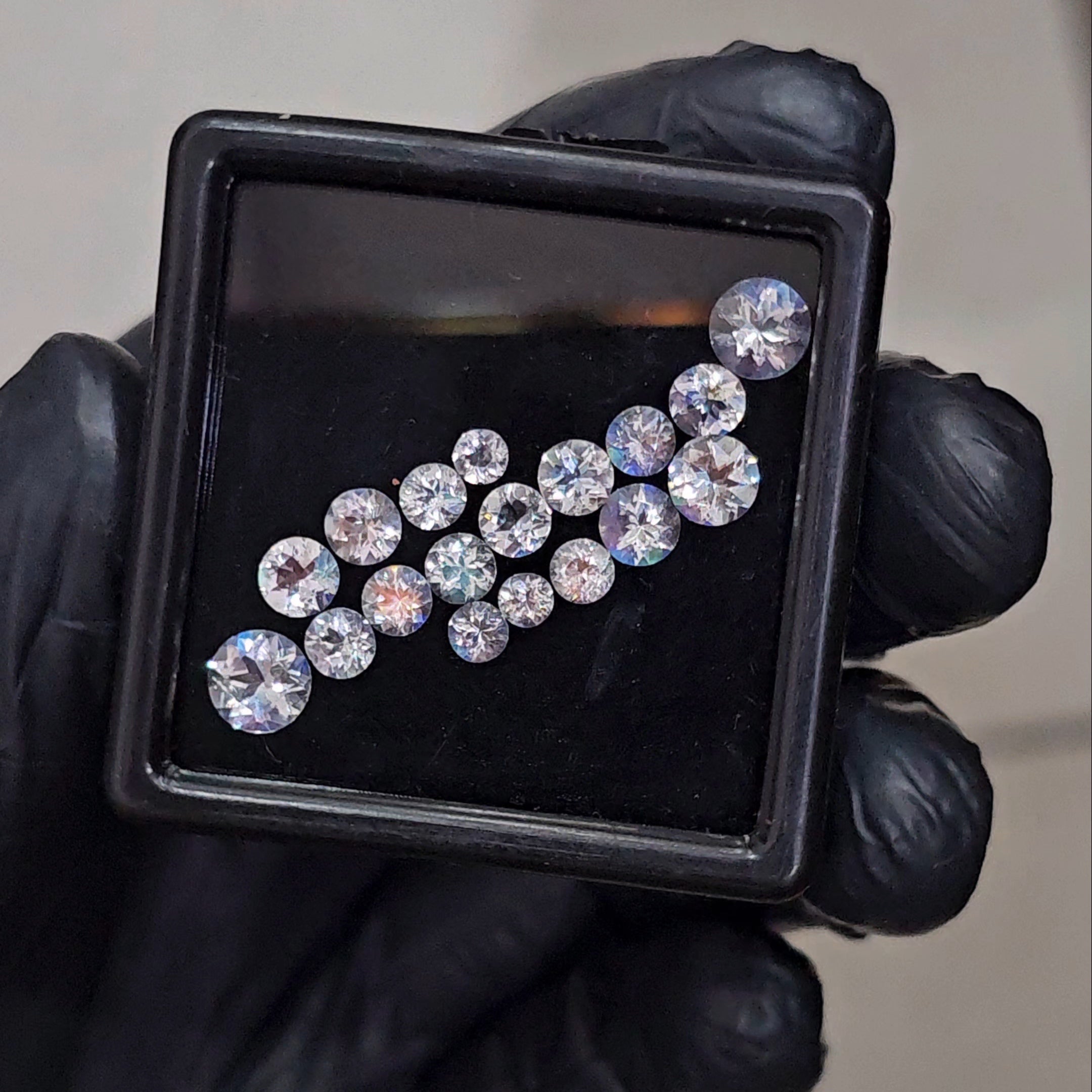 18 Pcs Natural Madagascar Moonstones Faceted | Shape: Round| Size: 6-3mm | Top quality - The LabradoriteKing