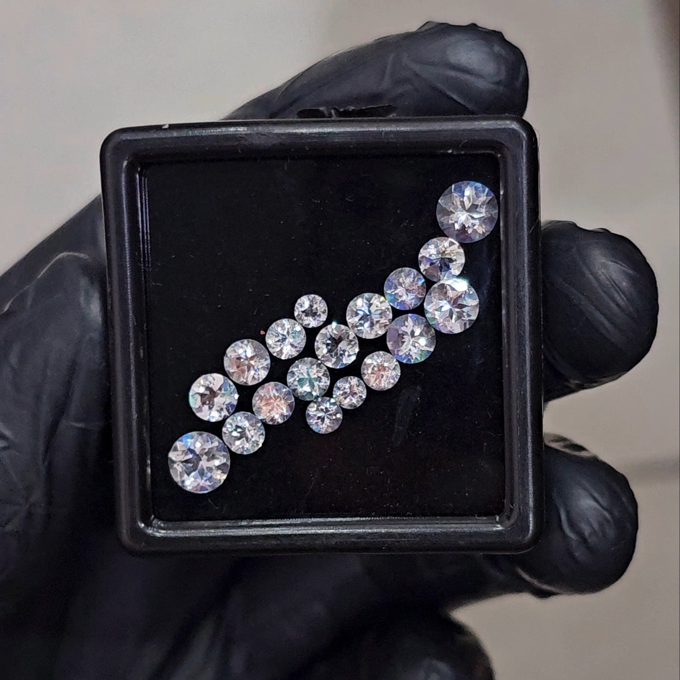 18 Pcs Natural Madagascar Moonstones Faceted | Shape: Round| Size: 6-3mm | Top quality - The LabradoriteKing