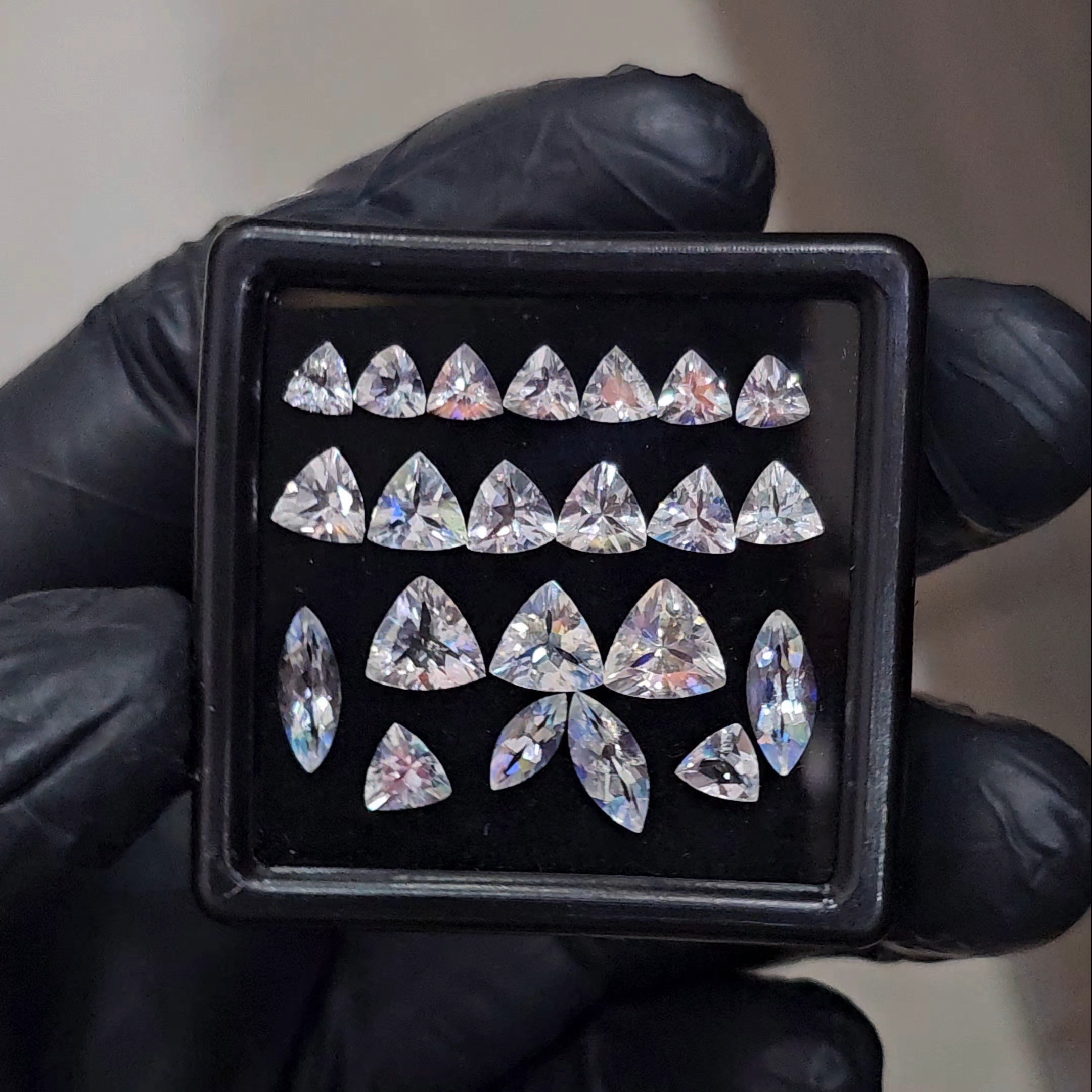 22 Pcs Natural Madagascar Moonstones Faceted | Shape: Mix| Size: 10-4mm | Top quality - The LabradoriteKing